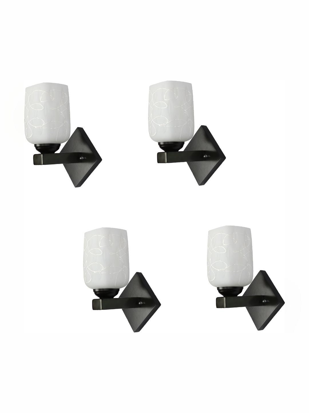 

Afast White 4 Pieces Glass Wall Lamp