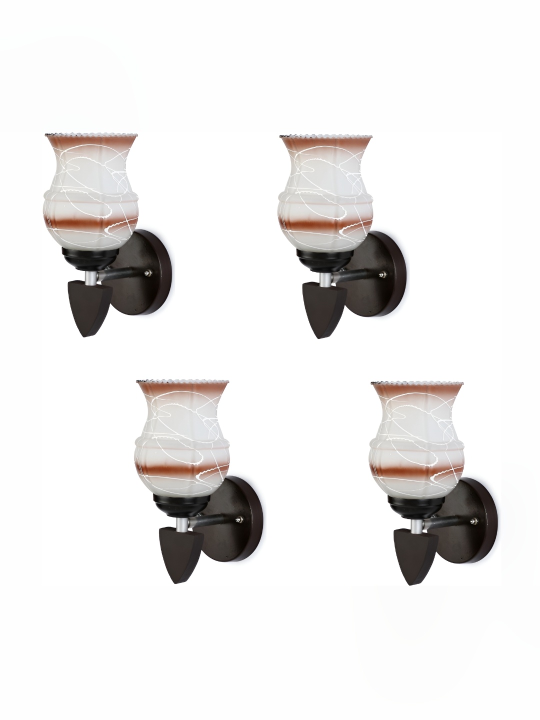 

Afast Brown 4 Pieces Glass Wall Lamp