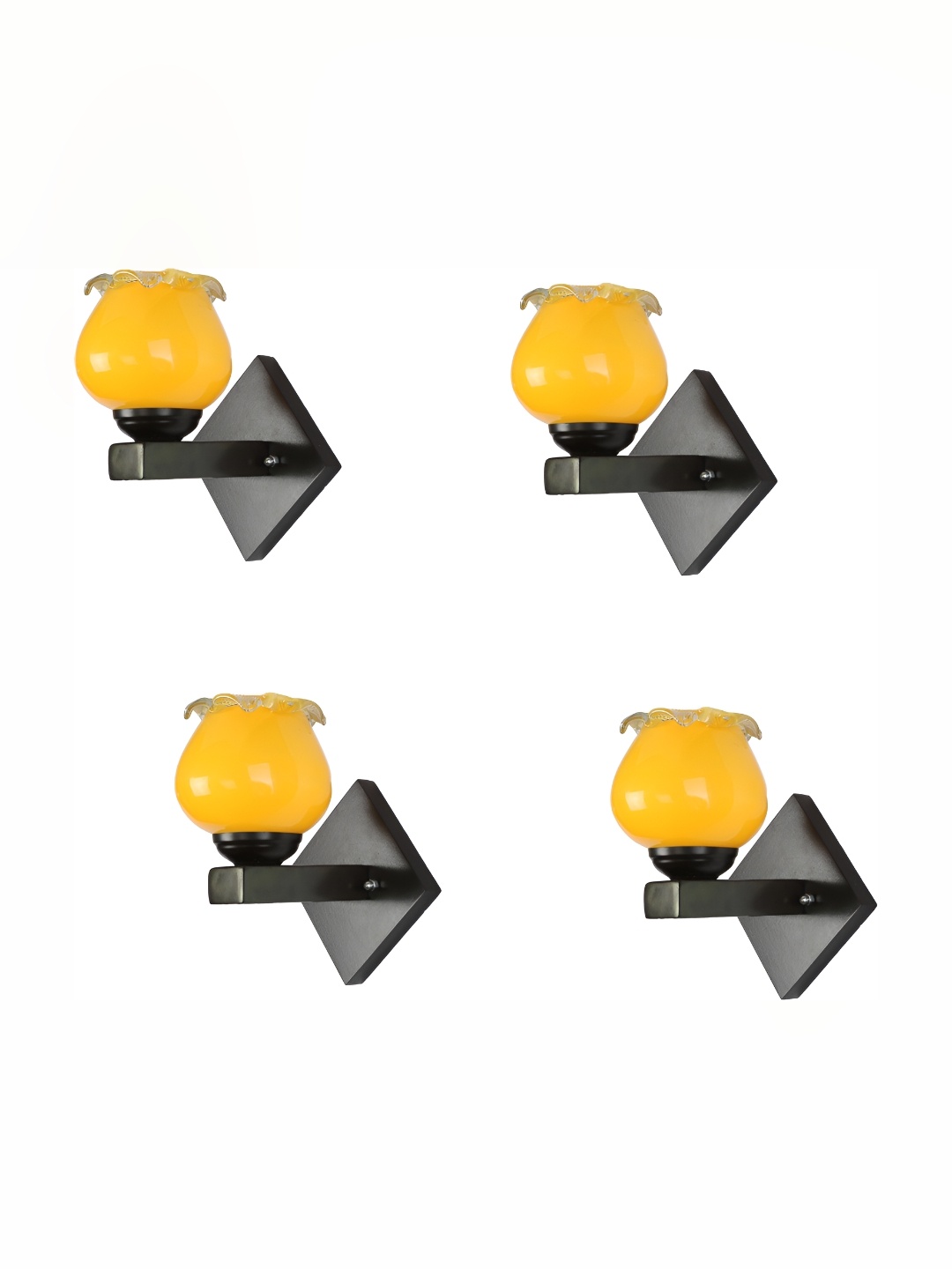 

Afast Yellow 4 Pieces Glass Wall Lamp