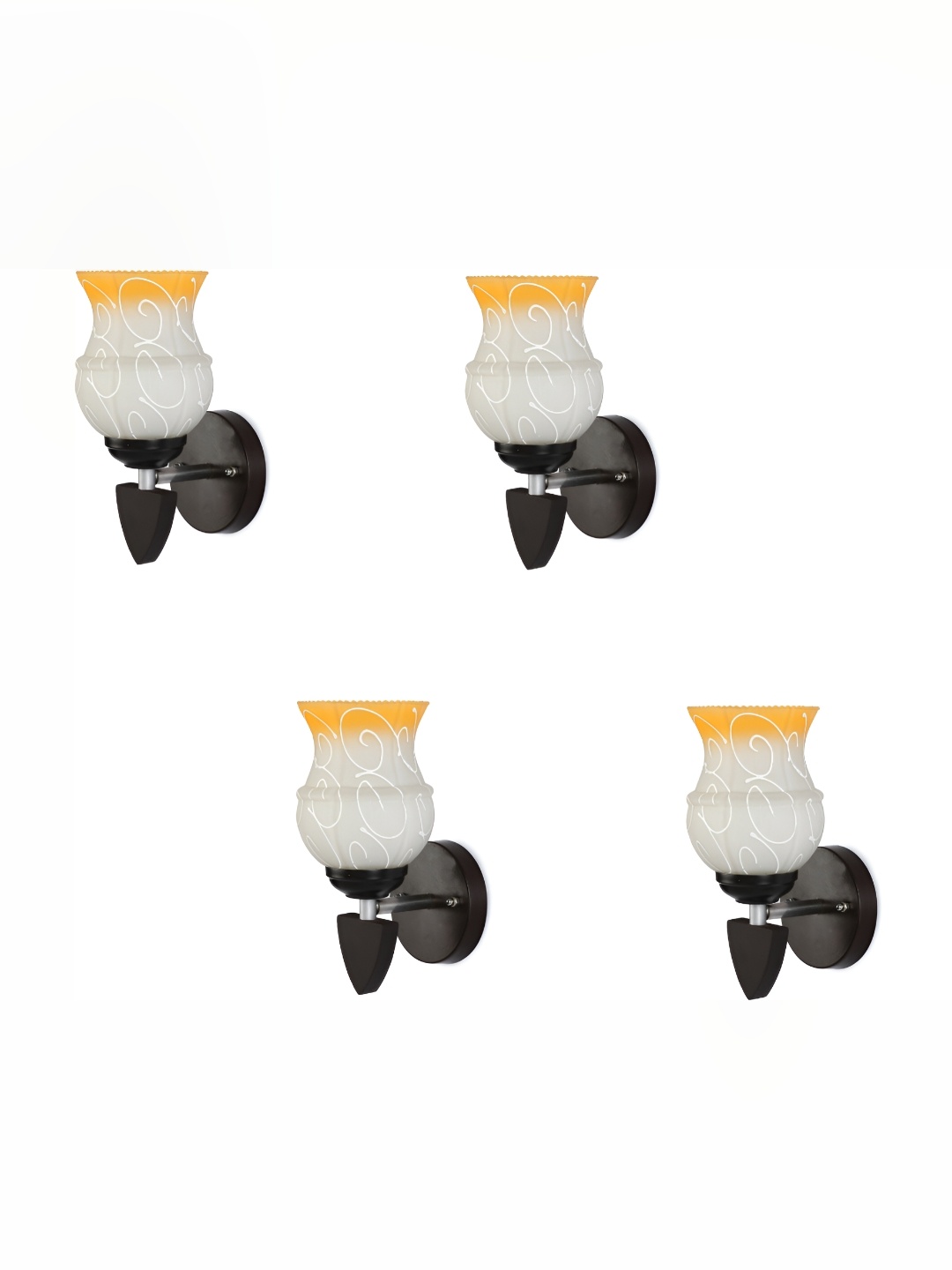 

Afast Yellow 4 Pieces Glass Wall Lamp