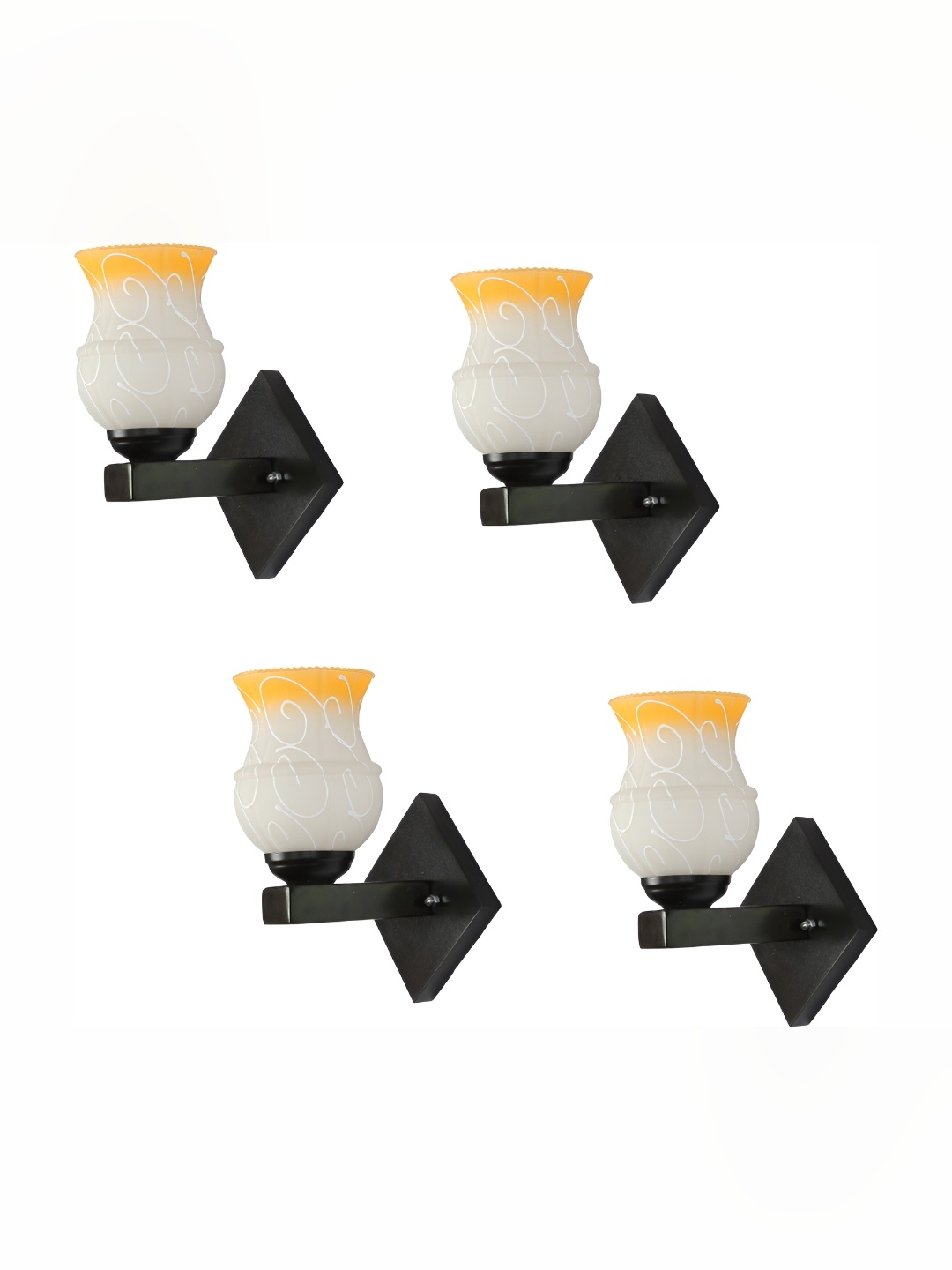 

Afast Yellow 4 Pieces Glass Wall Lamp