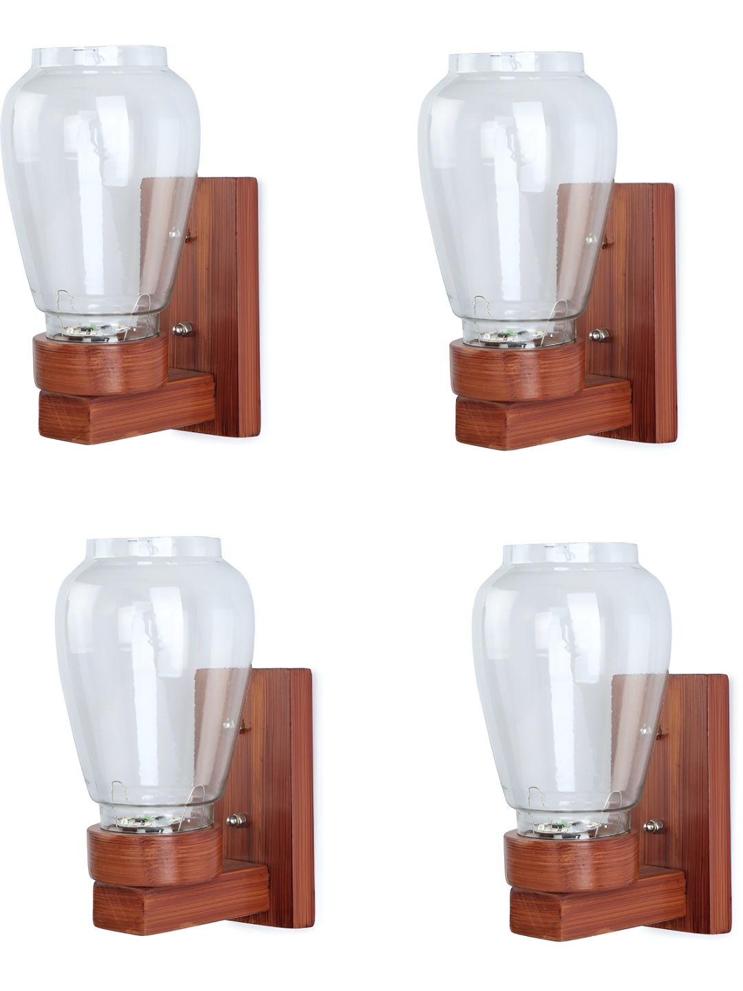 

Afast Transparent 4 Pieces Contemporary Glass Spherical Wall Lamp