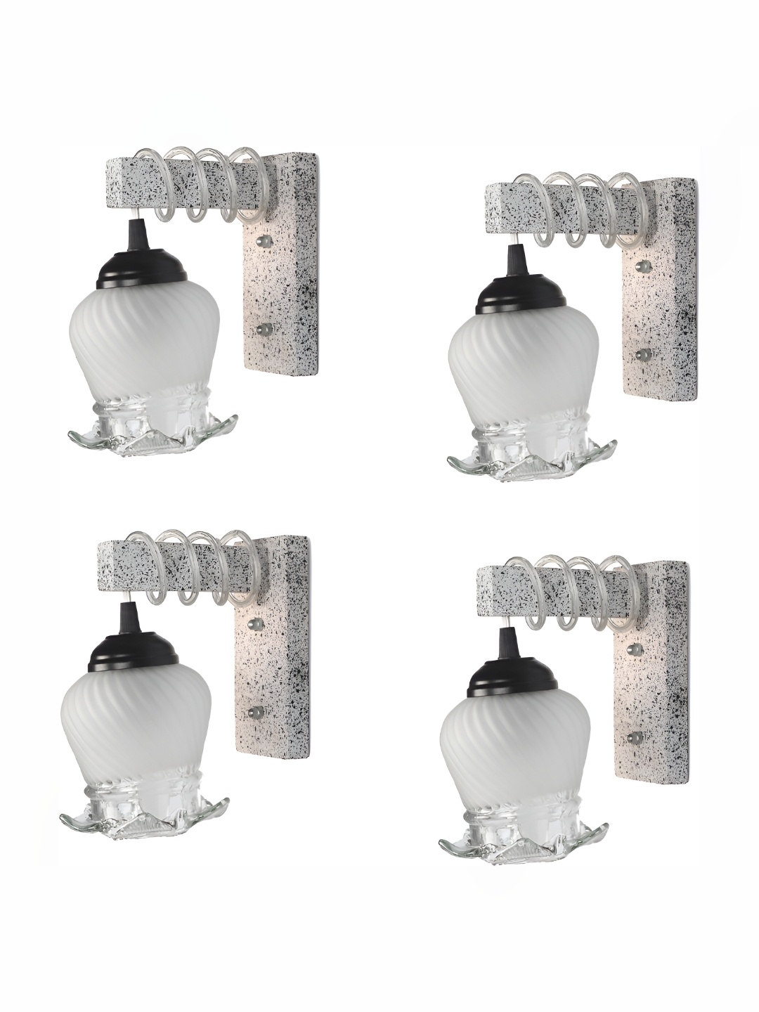 

Afast Transparent 4 Pieces Glass Wall Lamp