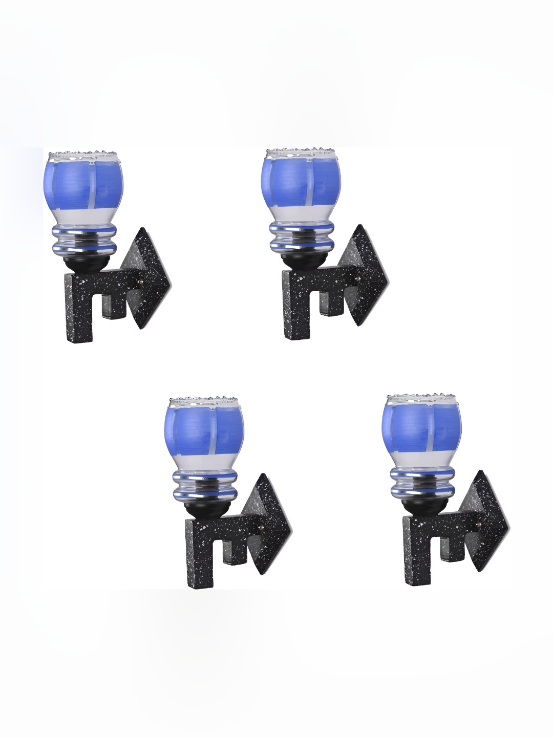 

Afast Blue & White 4 Pieces Abstract Shaped Glass Contemporary Wall Lamp