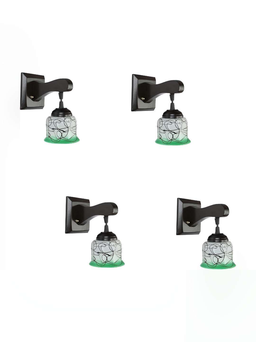 

Afast Green 4 Pieces Glass Wall Lamp