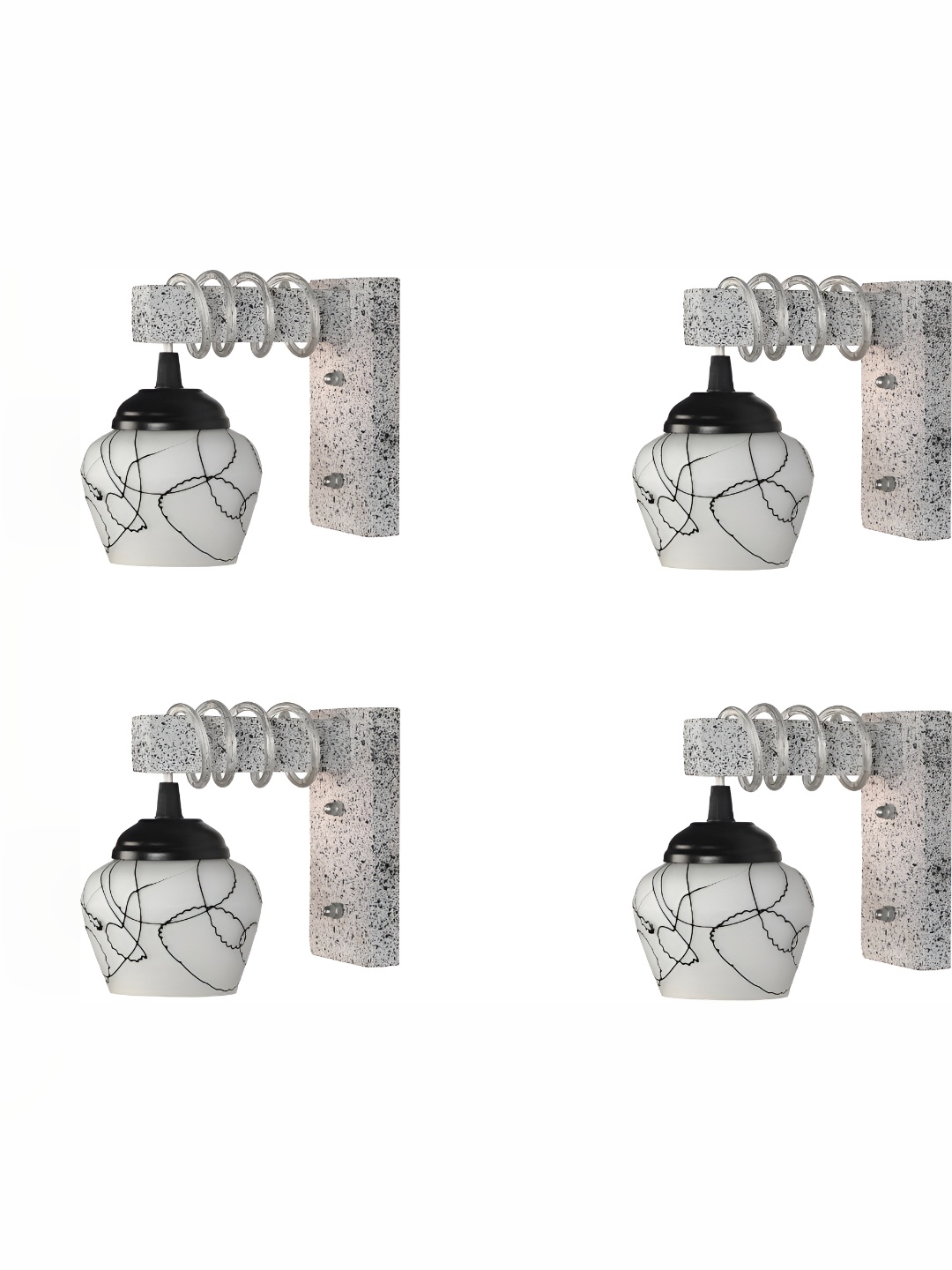 

Afast White Glass Wall Lamp
