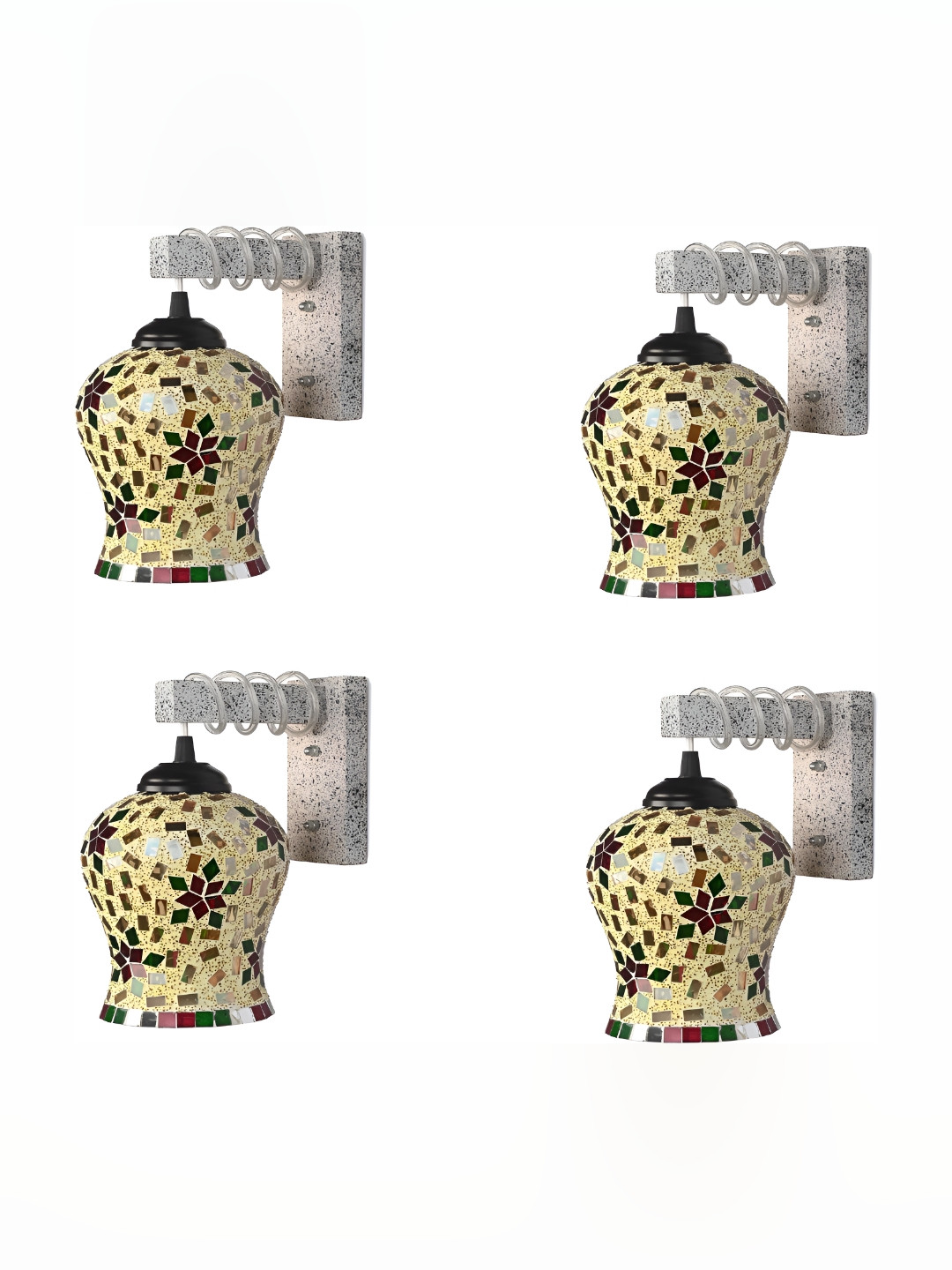 

Afast Yellow Glass Wall Lamp