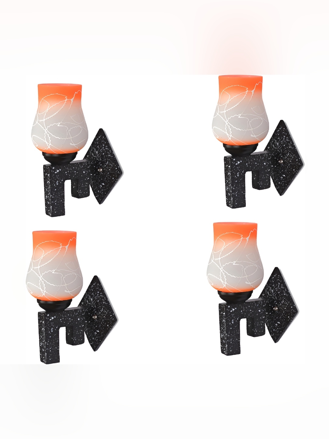 

Afast White & Orange 4 Pcs Glass Wall Lamp