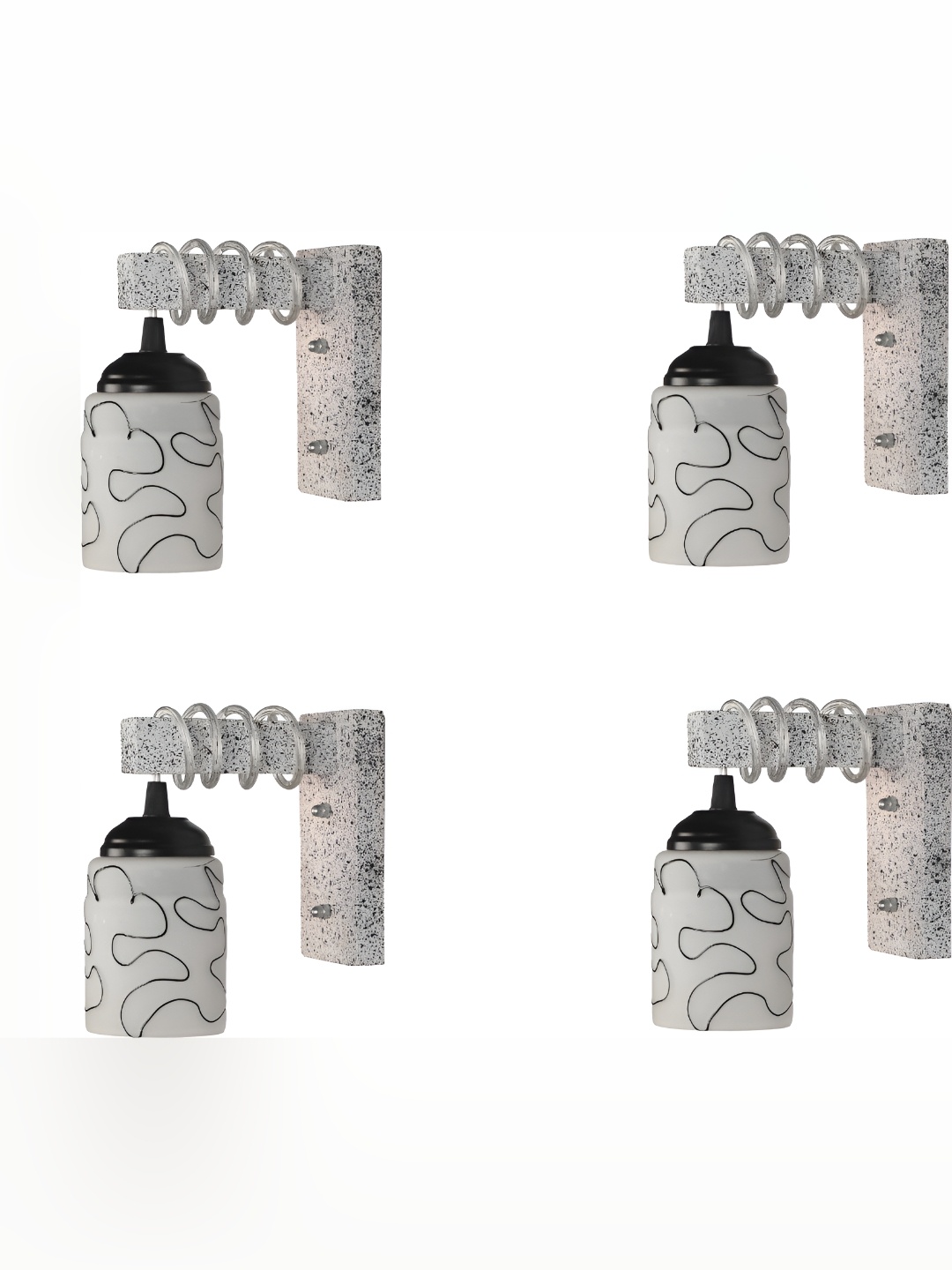 

Afast White Glass Wall Lamp