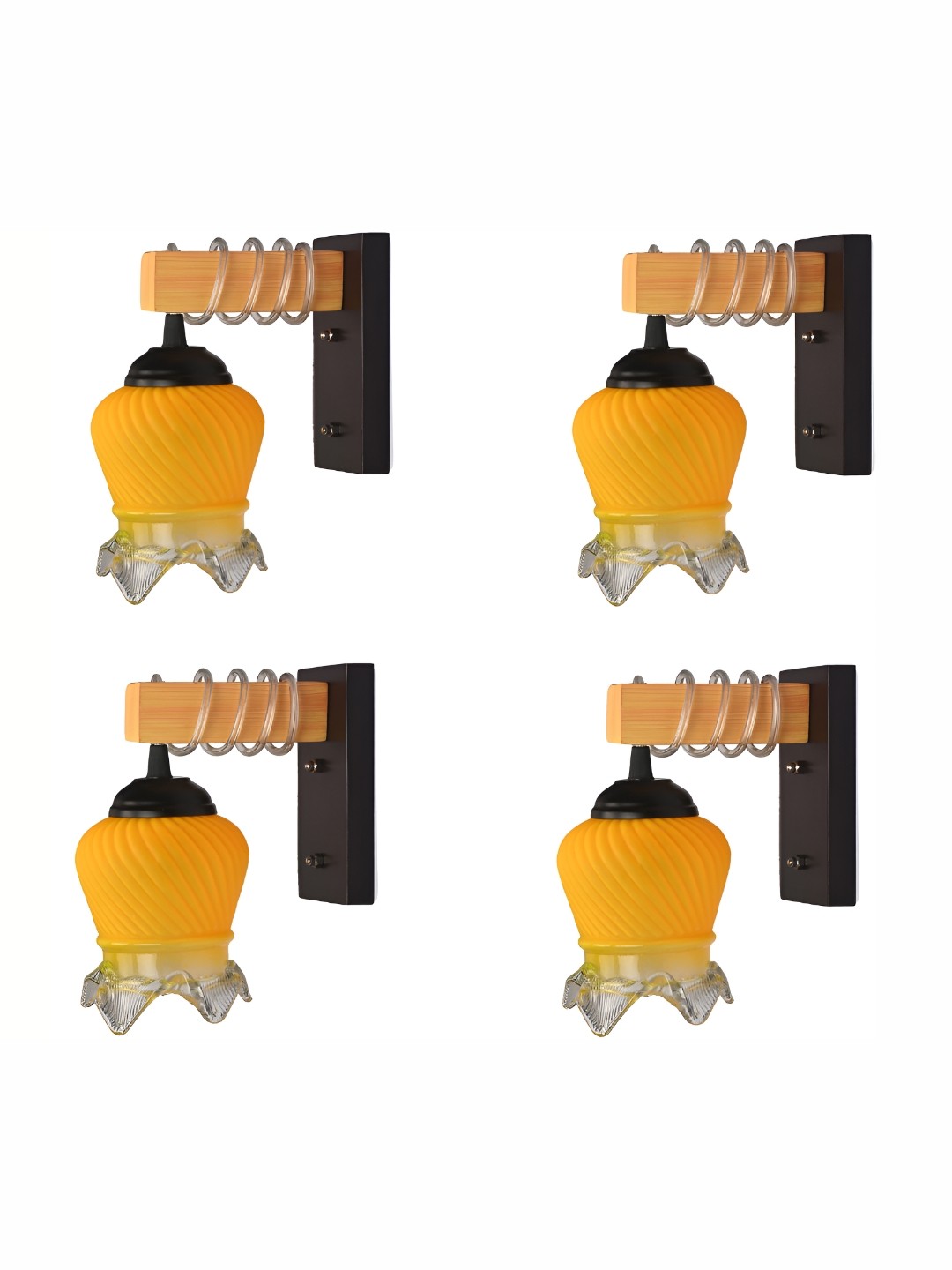 

Afast Yellow Glass Wall Lamp