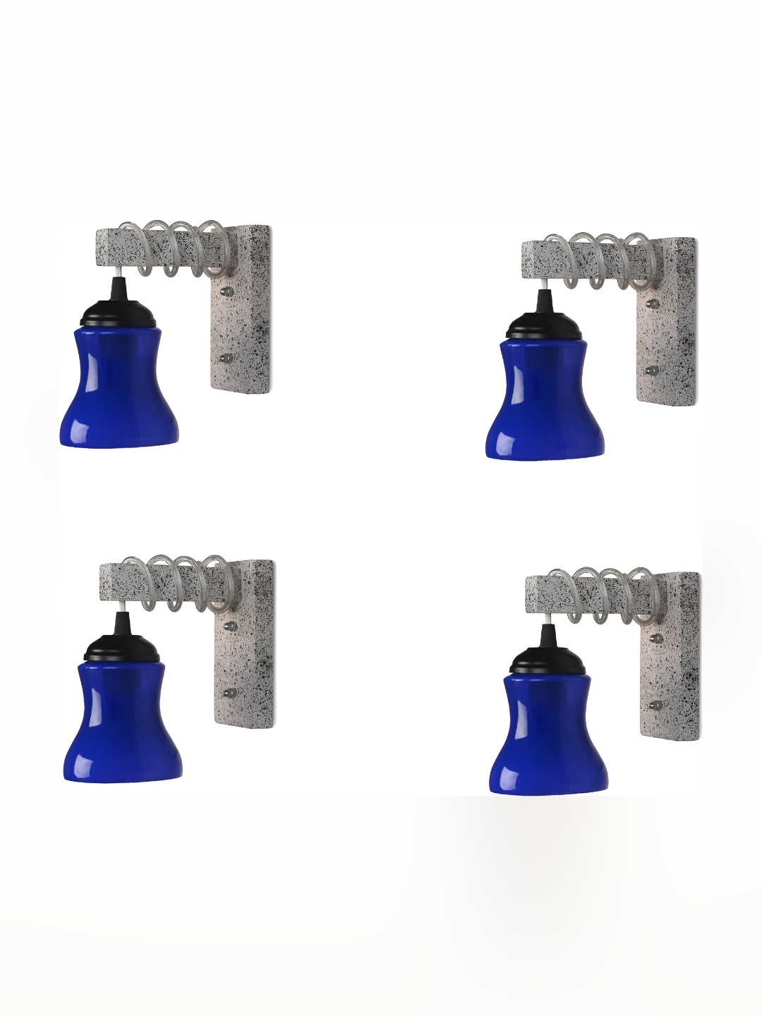 

Afast Blue 4 Pieces Glass Wall Lamp