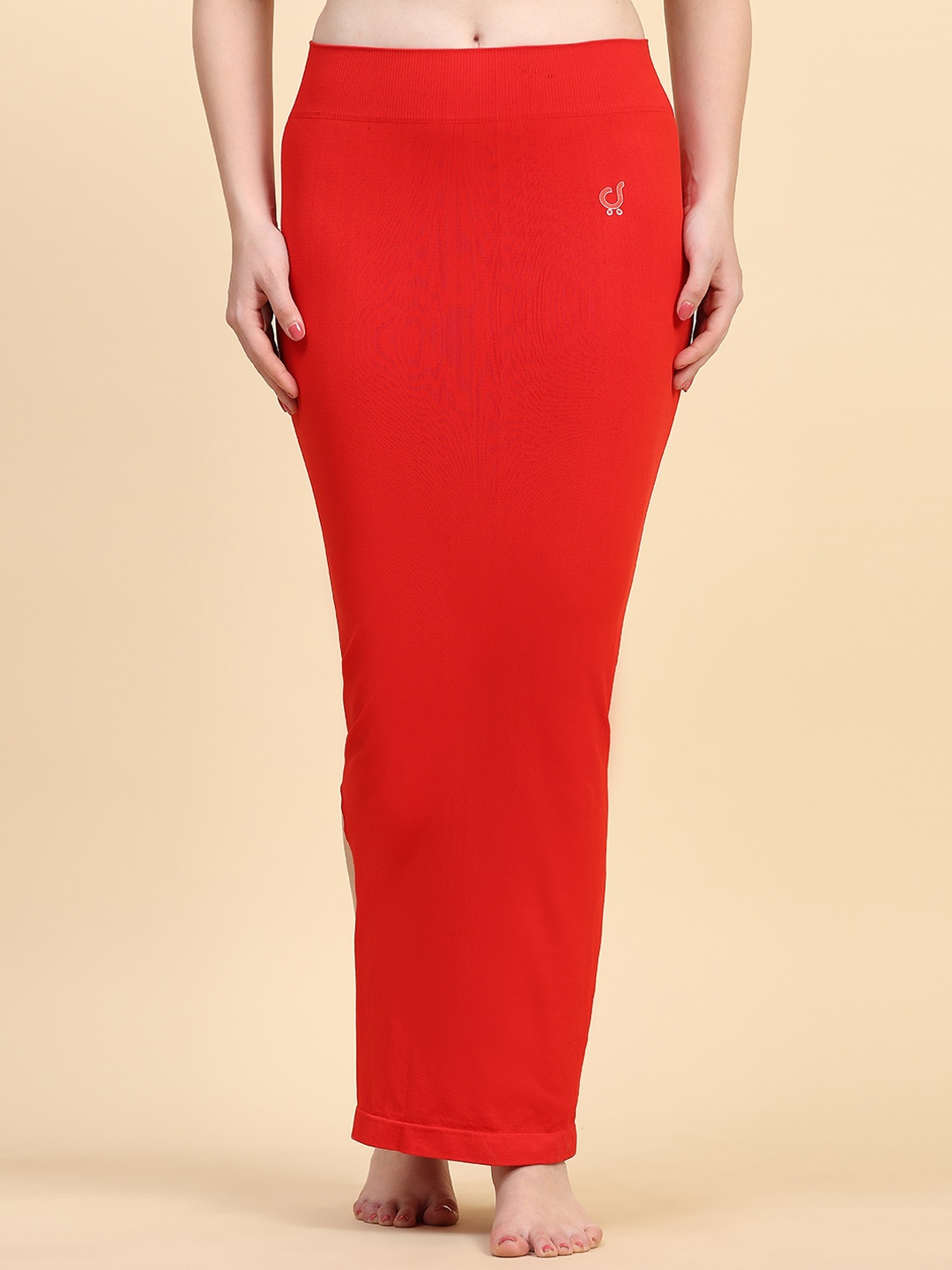 

Trendmalls Fish Cut Saree Shapewear, Red