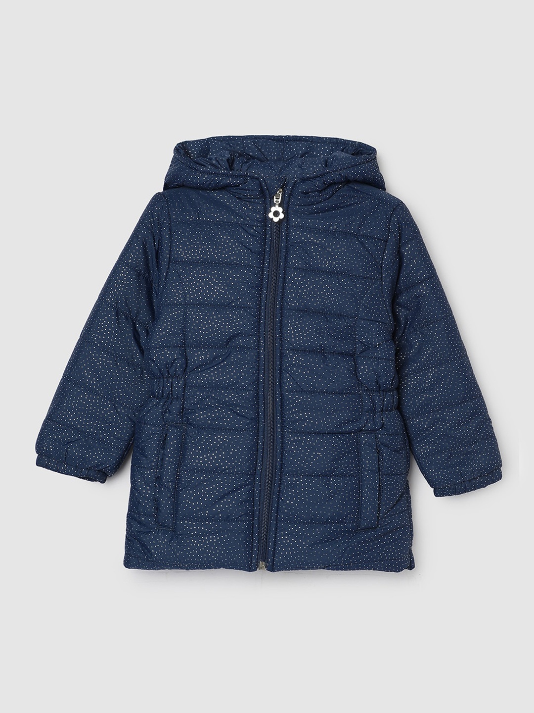 

max Boys Hooded Padded Jacket, Navy blue