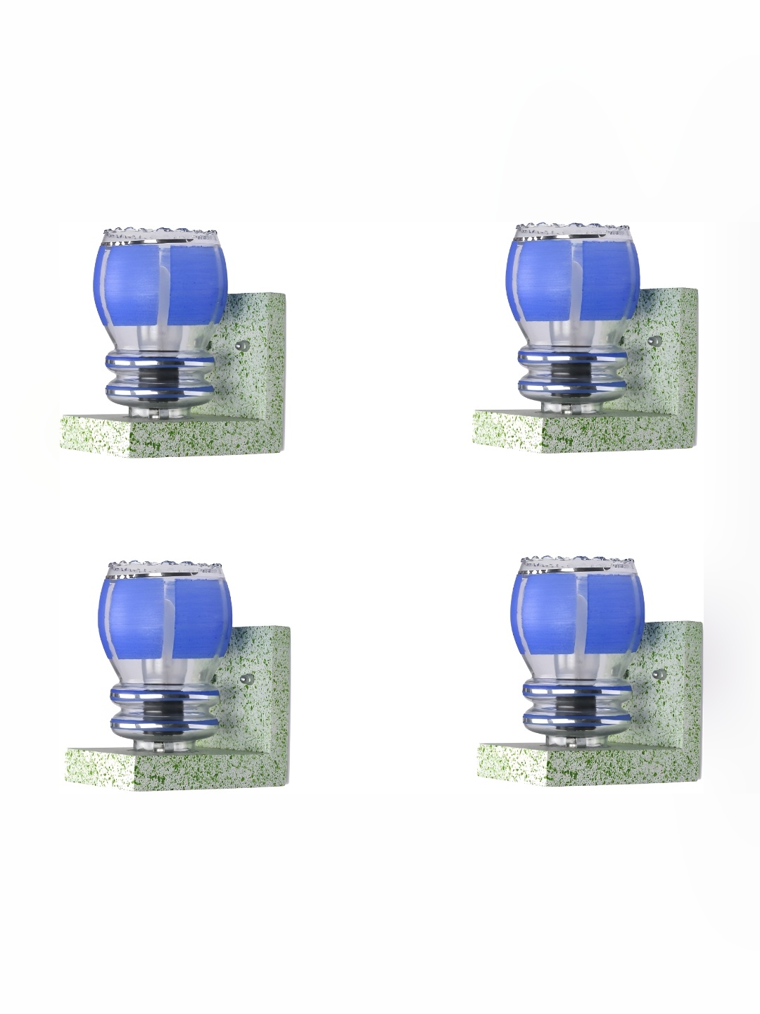 

Afast Blue 4 Pieces Glass Wall Lamp