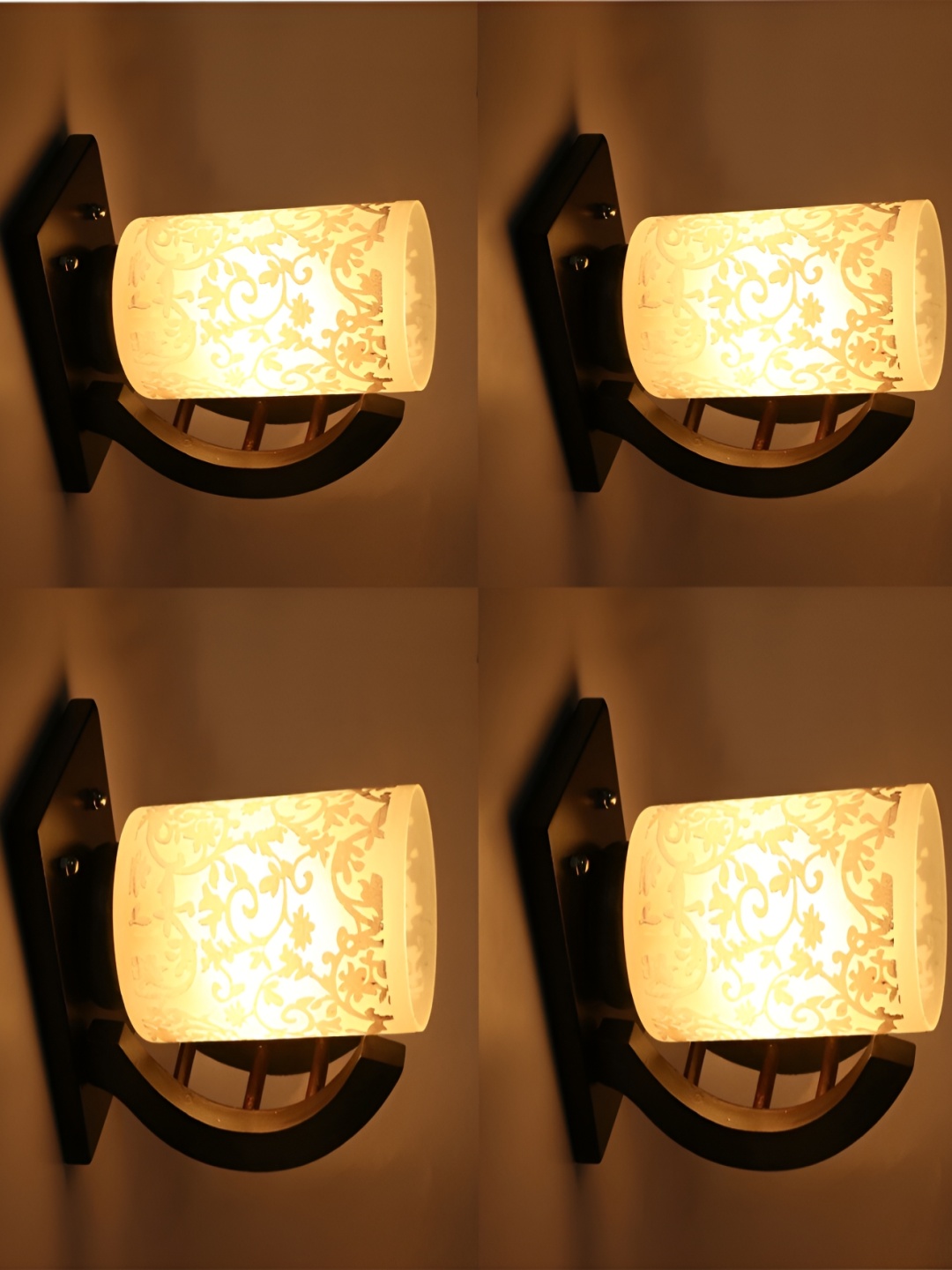 

Afast White 4 Pieces Glass Wall Lamp