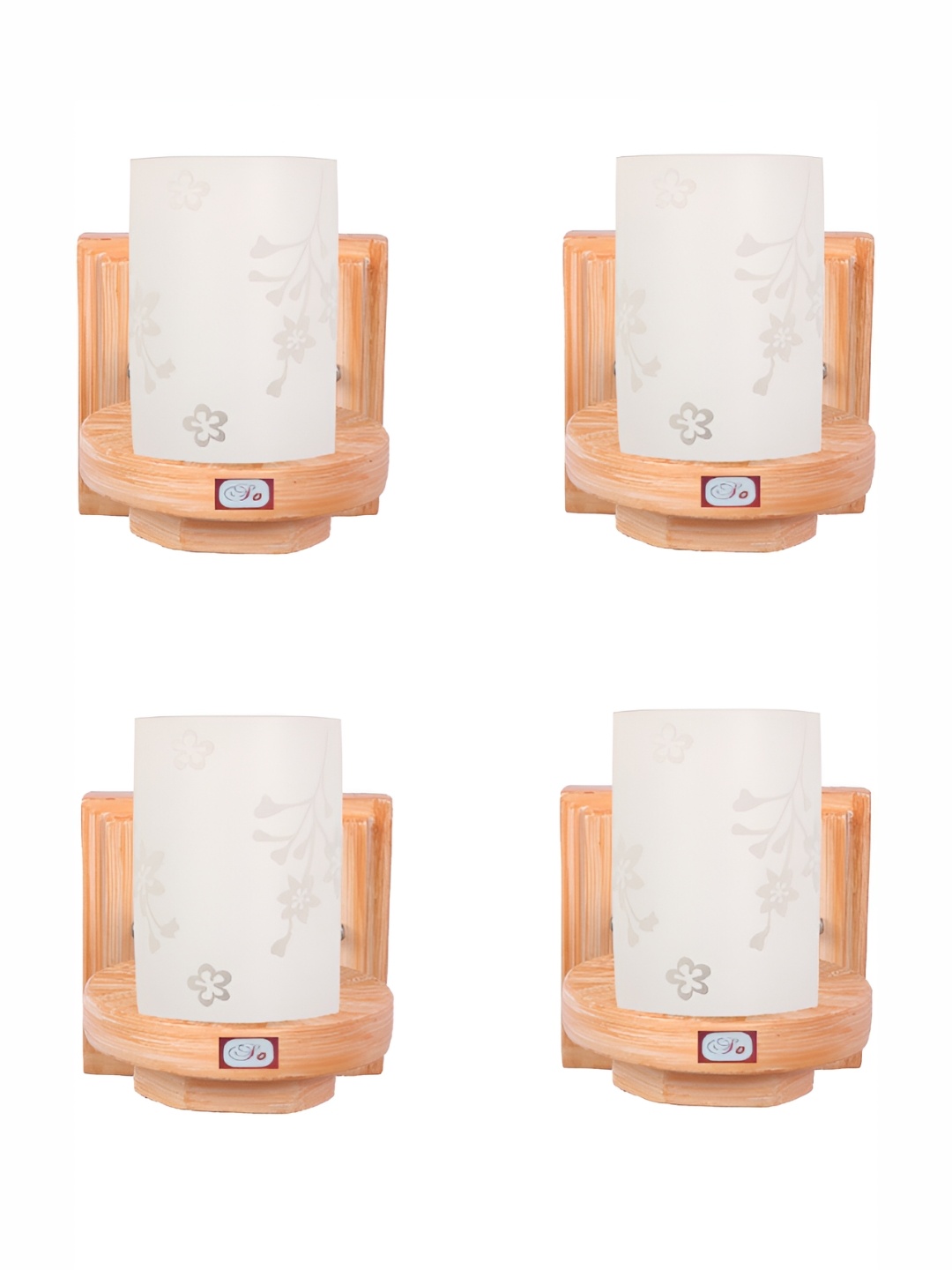 

Afast White 4 Pieces Cylindrical Glass Wall Lamps