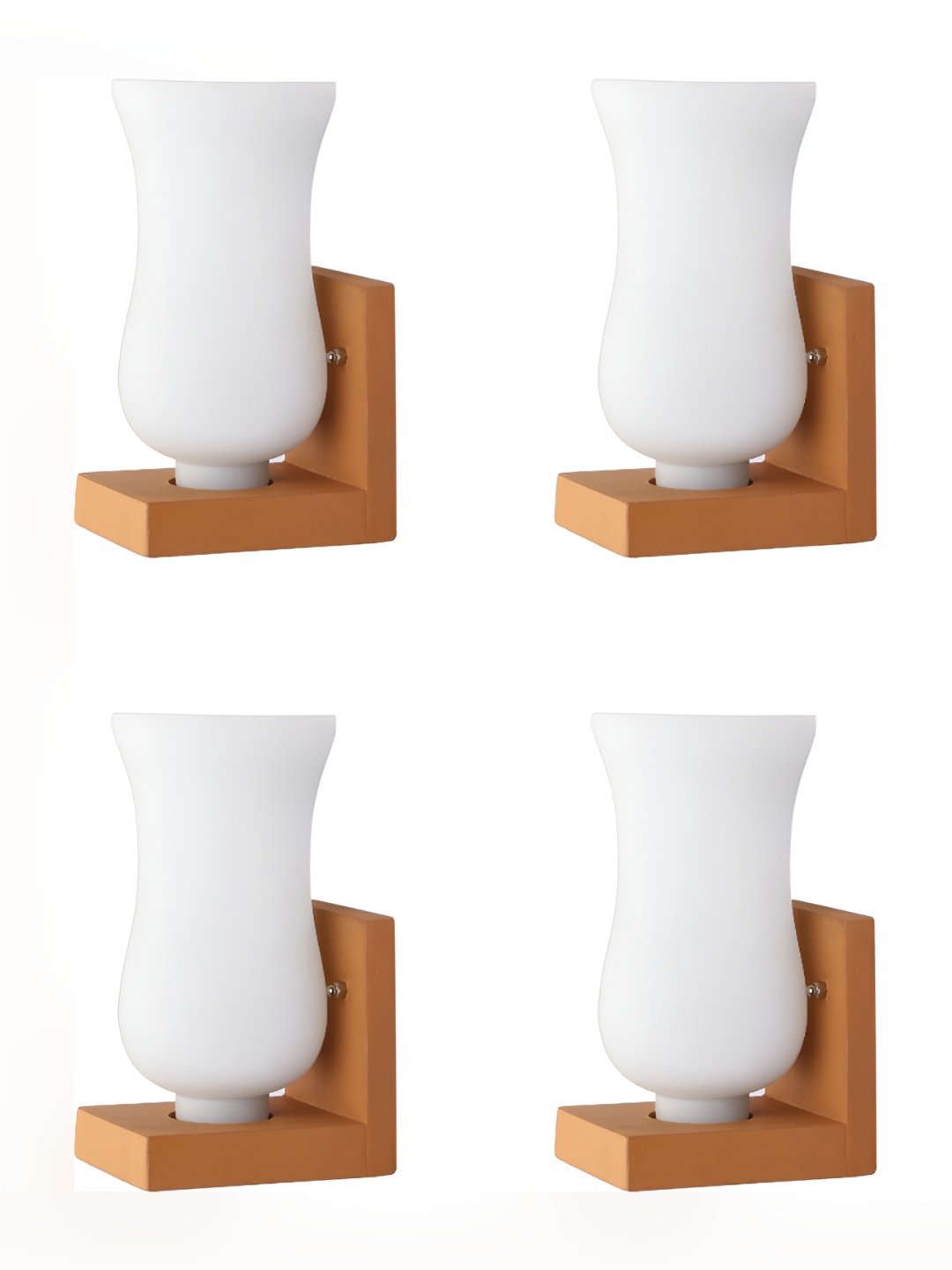 

Afast White & Brown 4 Pcs Glass Wall Lamp