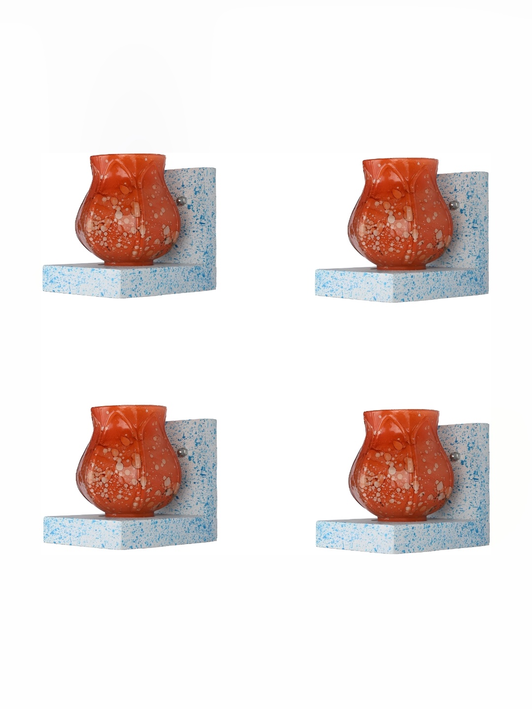 

Afast Red 4 Pcs Glass Wall Lamp