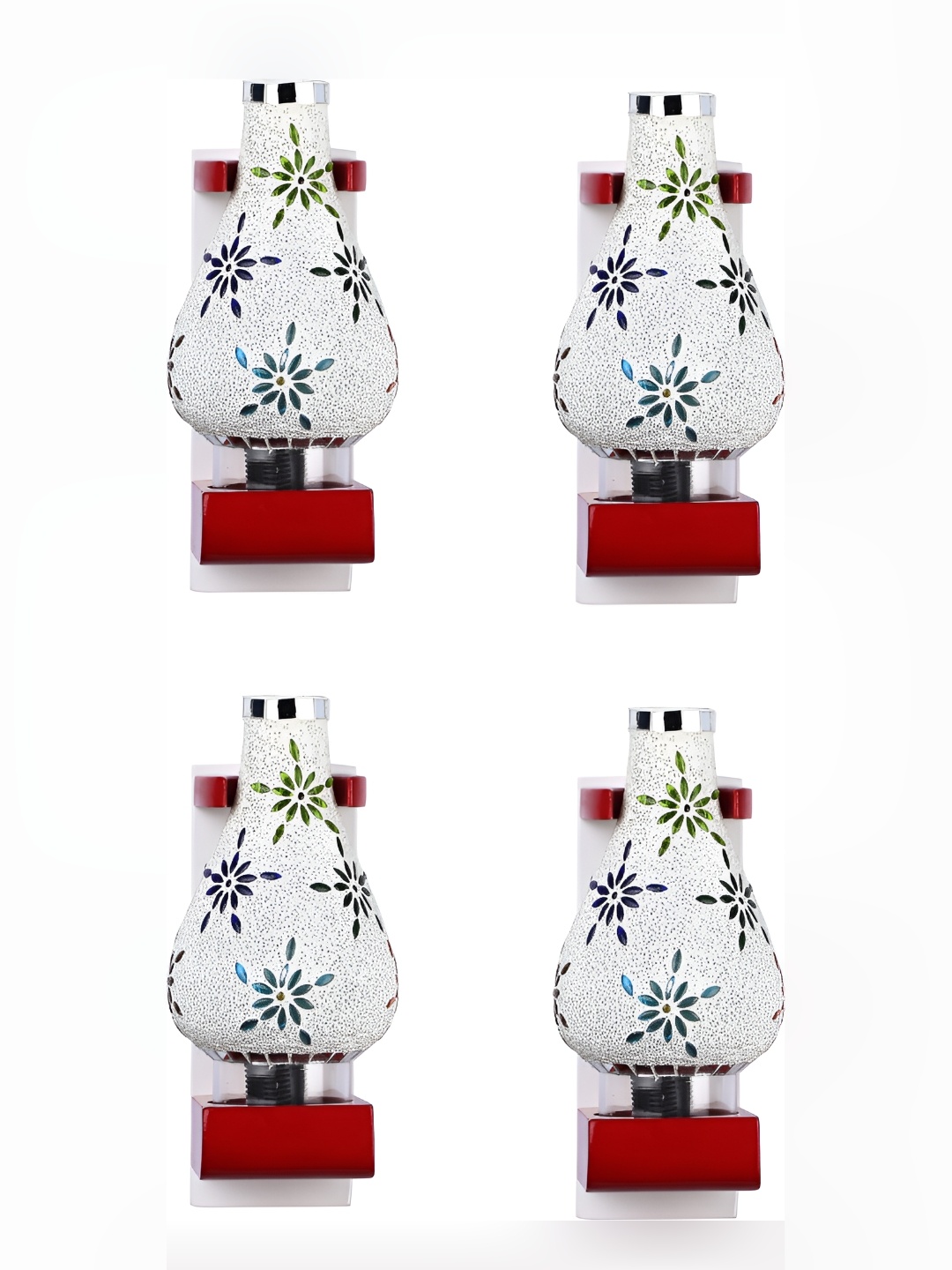 

Afast White Glass Wall Lamp, Multi