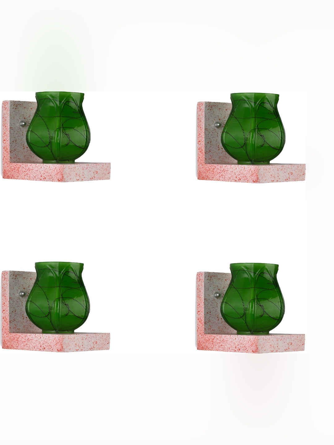 

Afast Green 4 Pcs Glass Wall Lamps