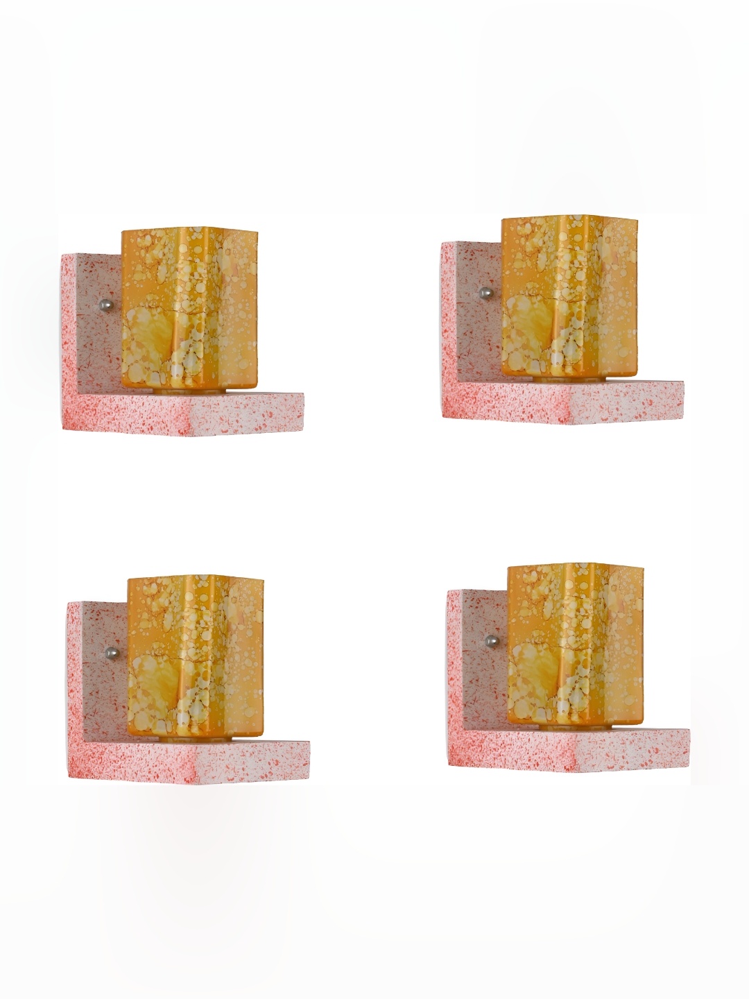 

Afast Yellow Printed Rectangle Wall Lamp