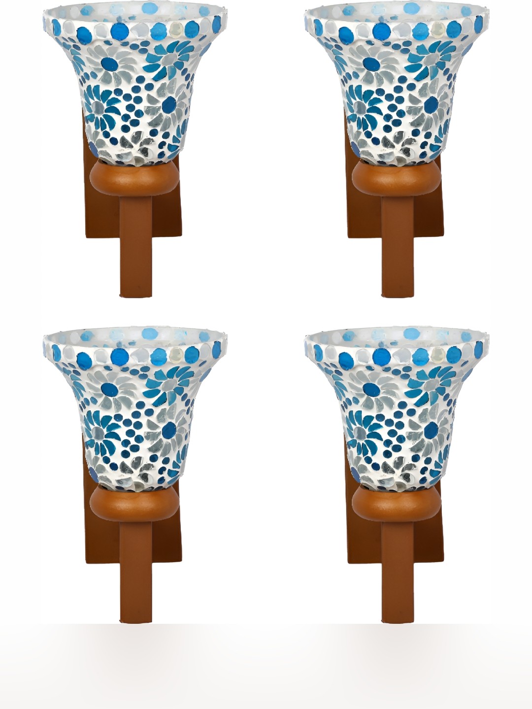

Afast White & Blue 4 Pieces Glass Wall Lamp