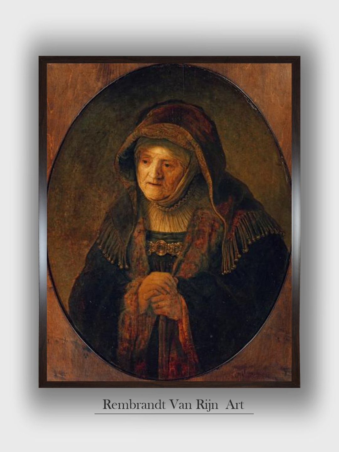 

The Art House Brown The Mother of the Artist as Prophet Hannah 1639 Painting Wall Art