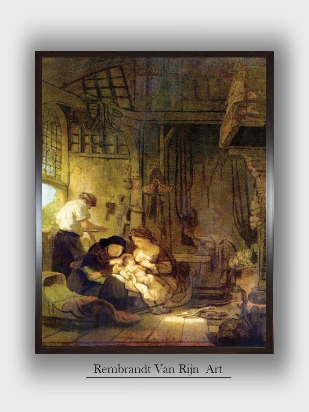 

The Art House Green & Brown Rembrandt Van Rijn Wall Art