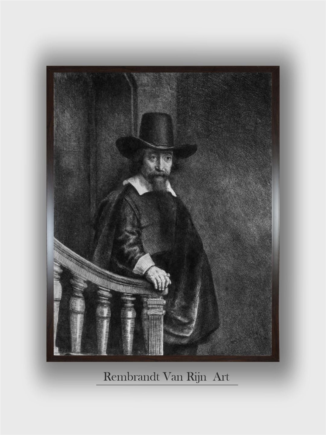 

The Art House Rembrandt Van Rijn Wall Art, Black