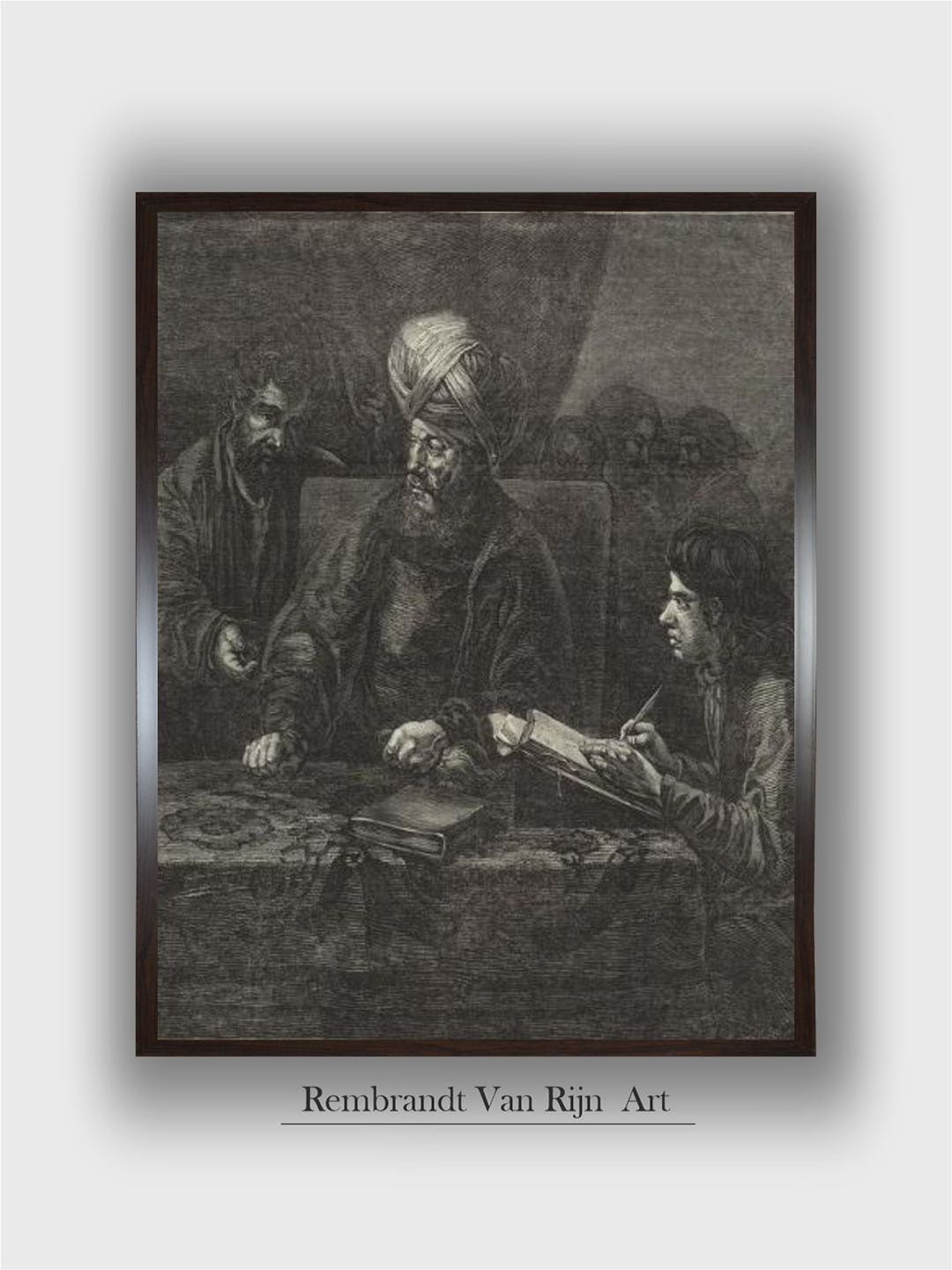 

The Art House Black Wooden Painting Wall Art