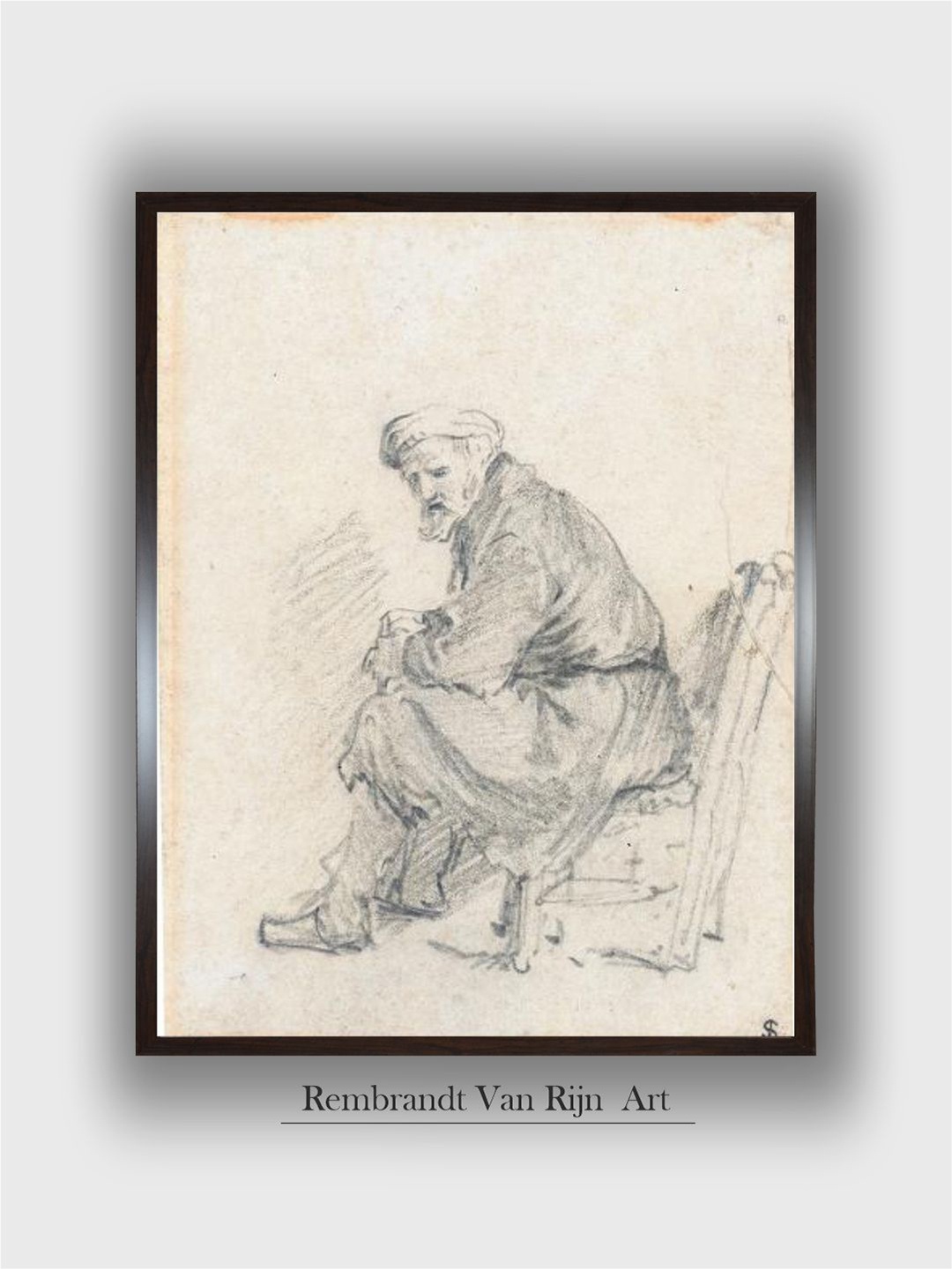 

The Art House Beige Wooden Painting Wall Art