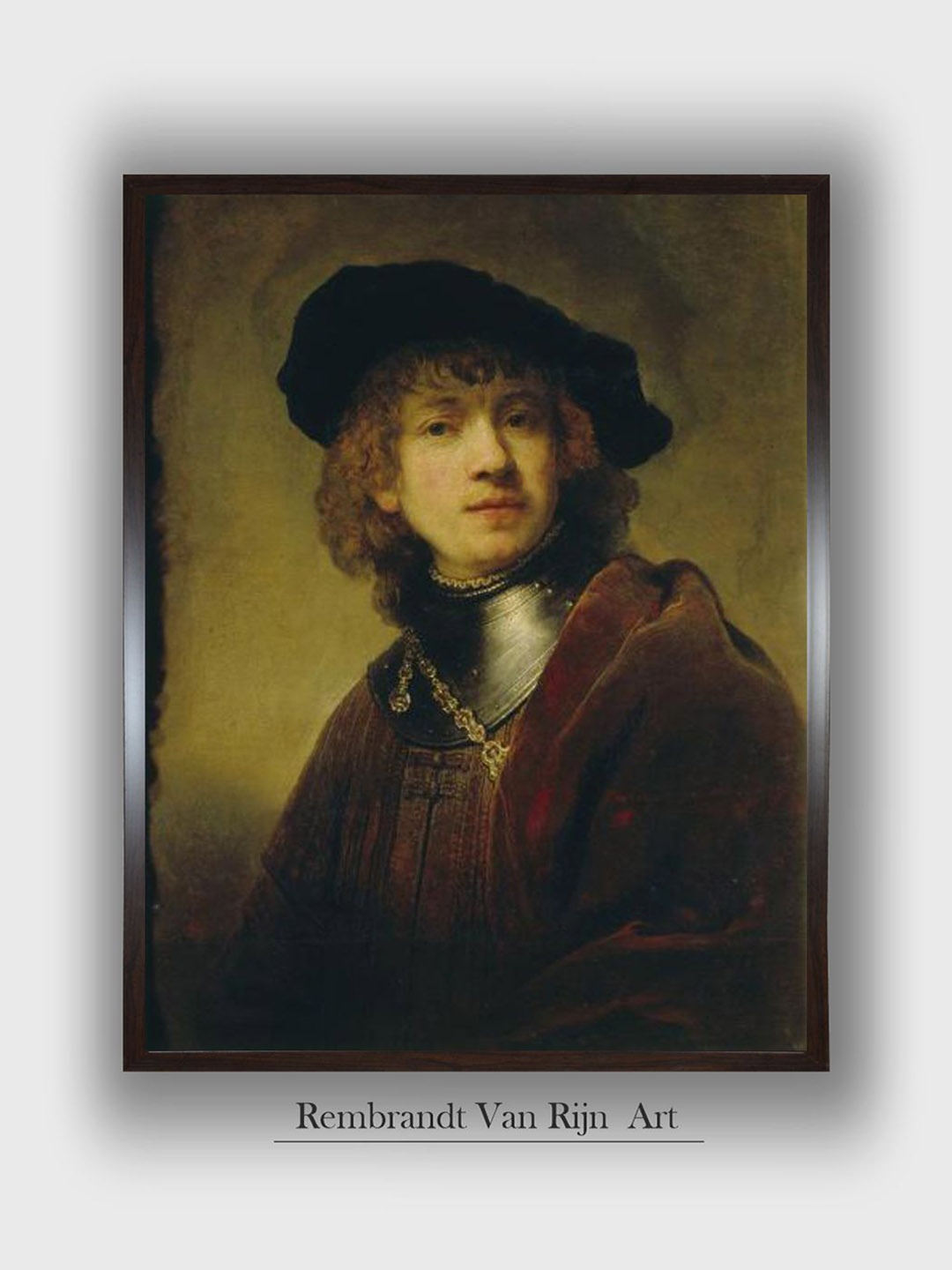 

The Art House Rembrandt Van Rijn Wall Painting, Brown