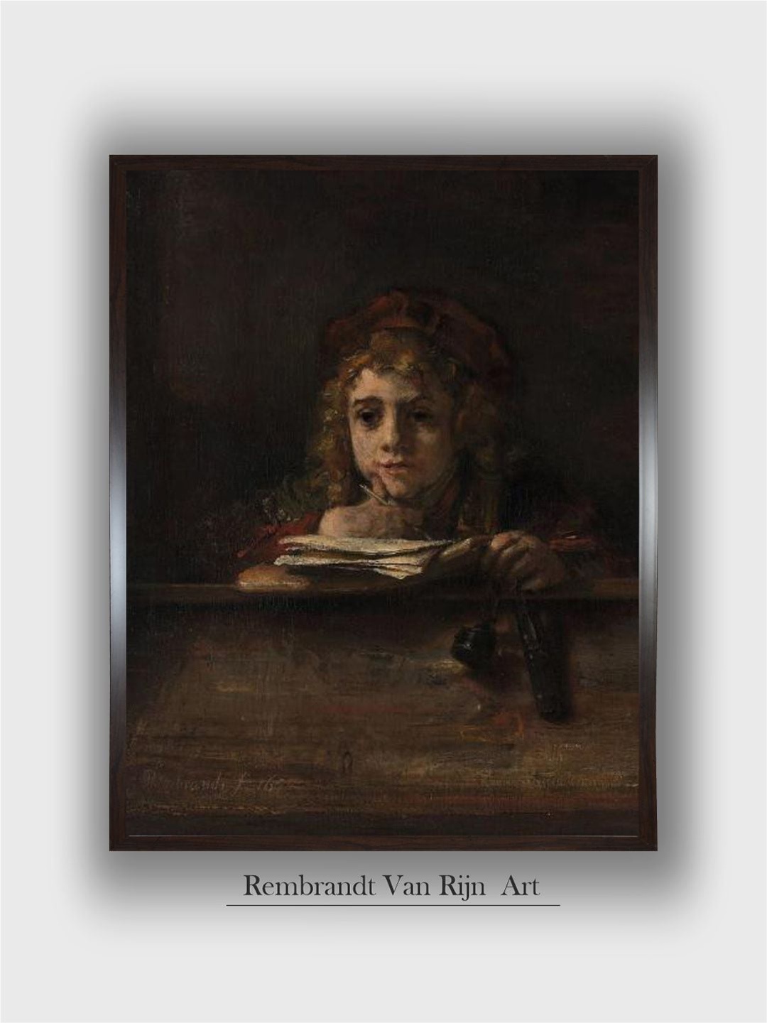 

The Art House Brown & White Rembrandt Van Rijn Painting Wall Art