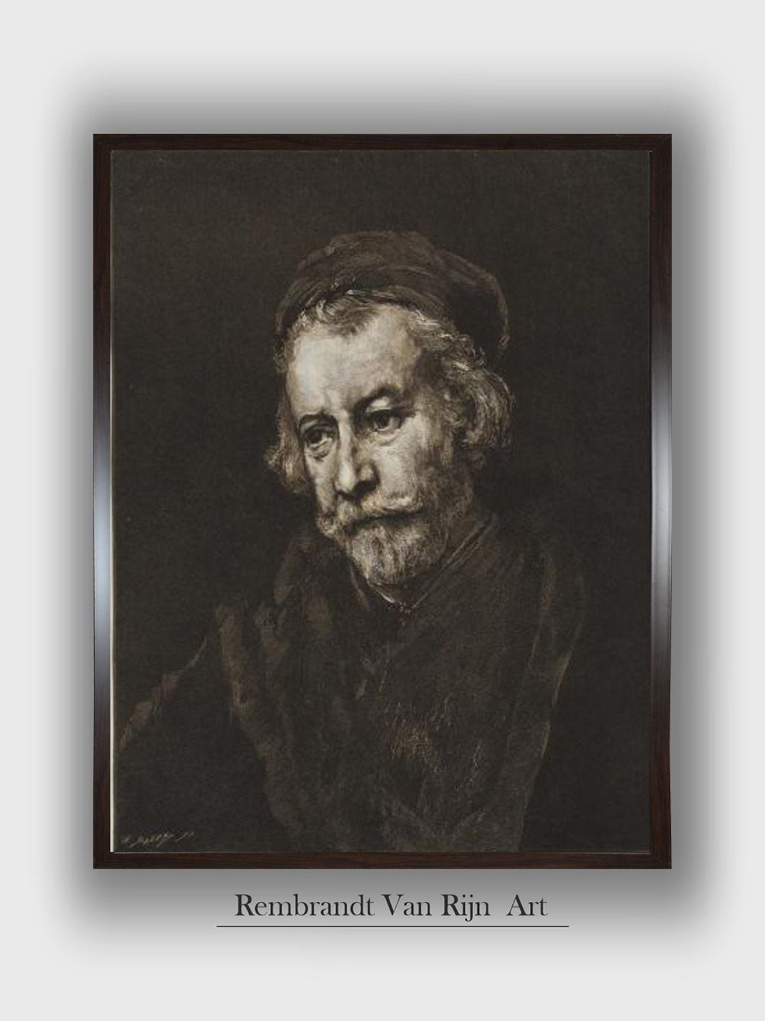 

The Art House Black & White Rembrandt Van Rijn Wall Art