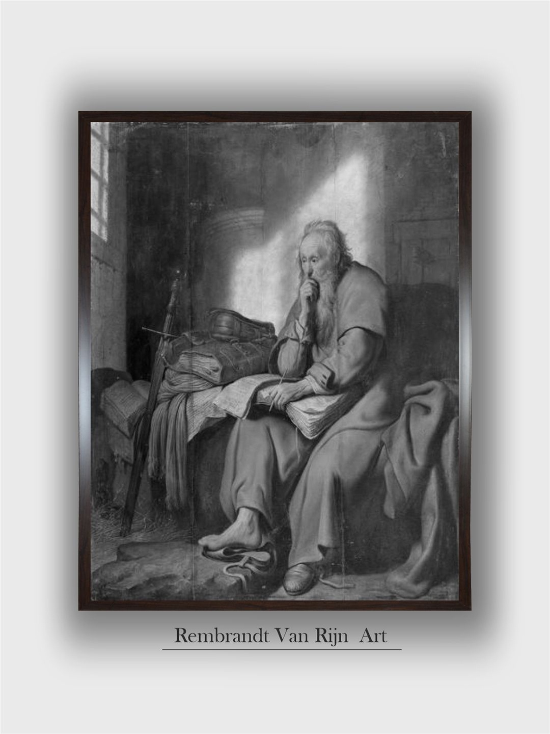 

The Art House Rembrandt Van Rijn Wall Art, Grey