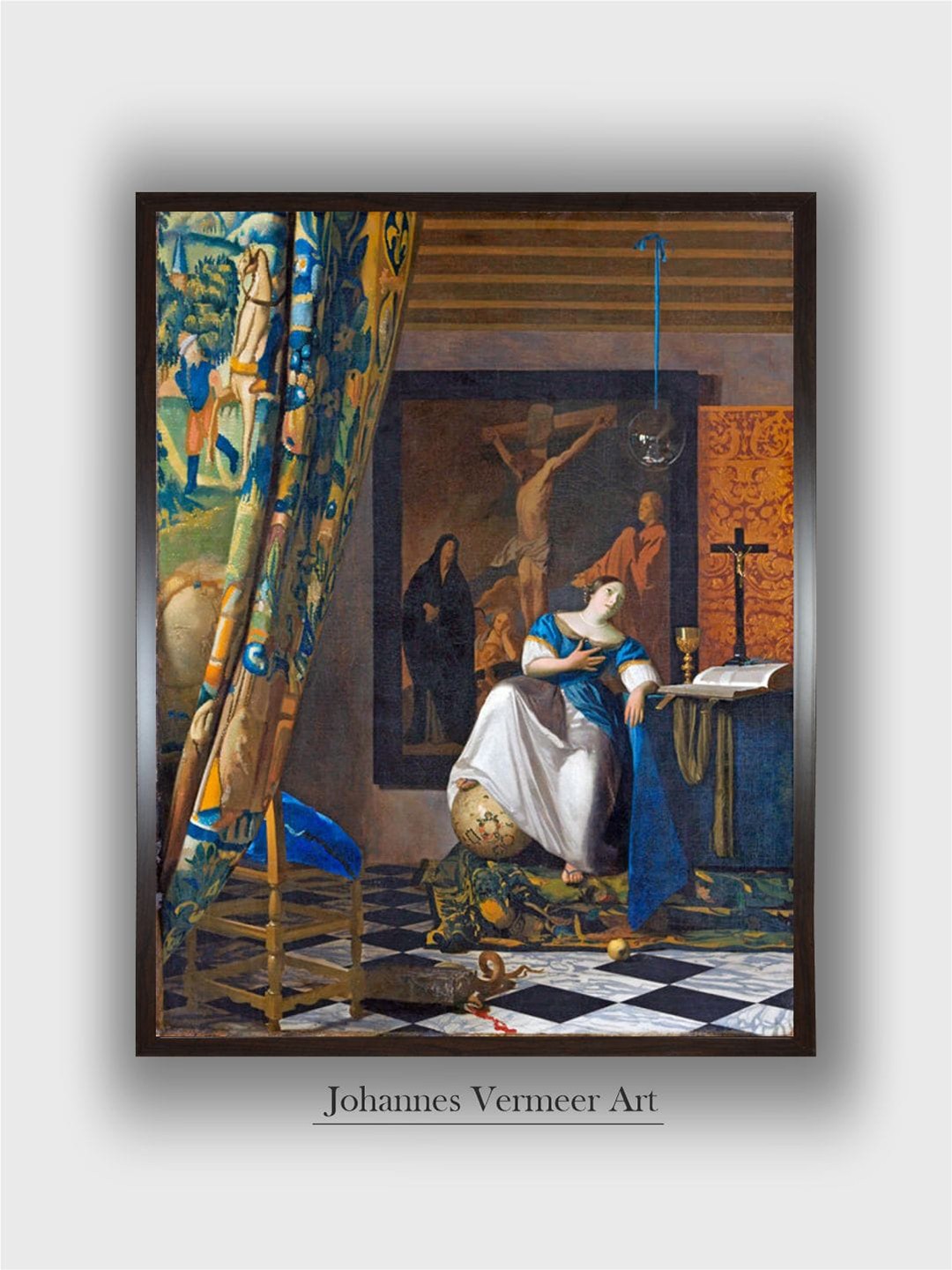 

The Art House Blue & Green The Allegory of the Faith Canvas Painting Wall Art