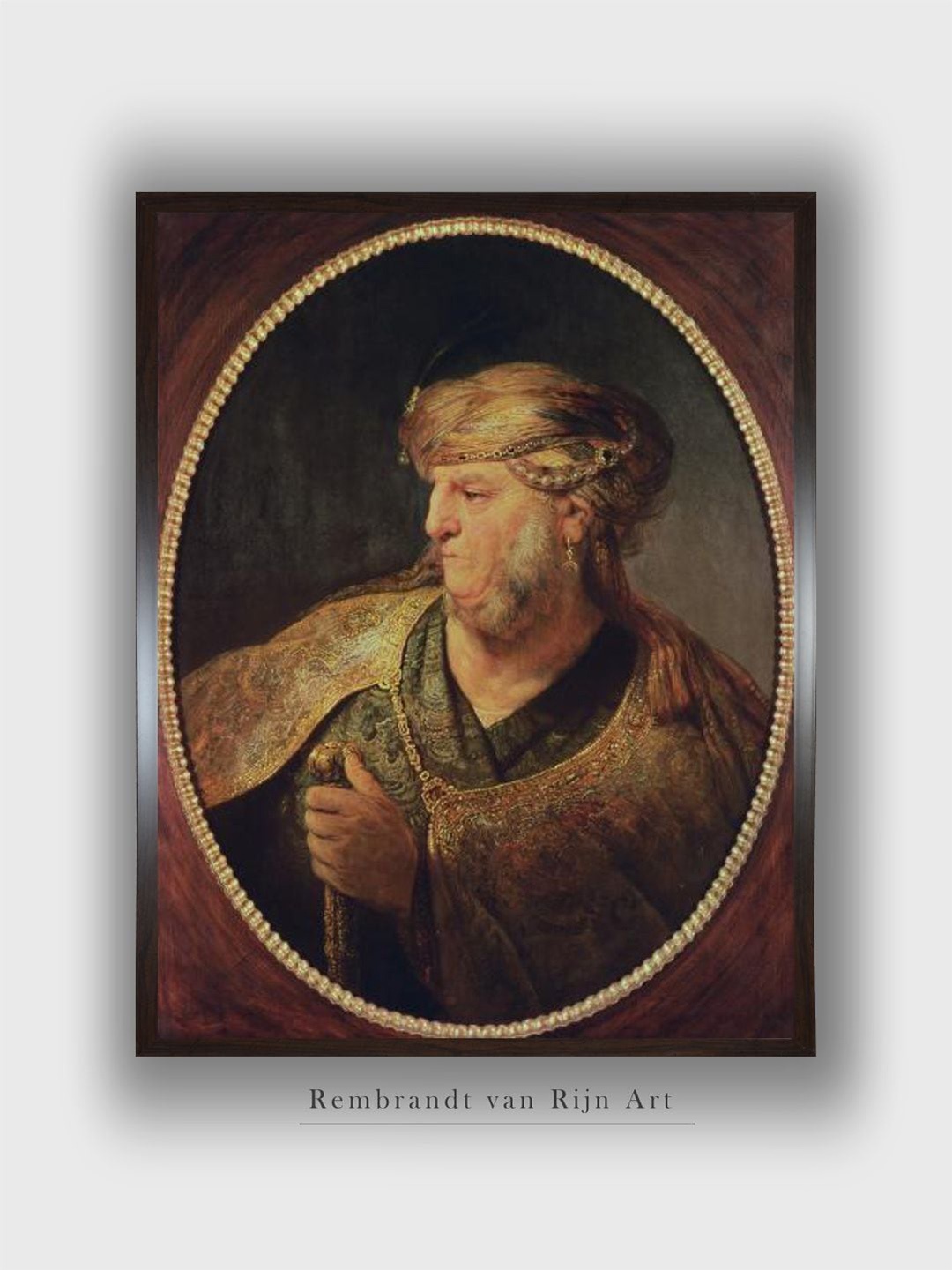 

The Art House Brown & Beige Wooden Framed Canvas Painting Wall Art