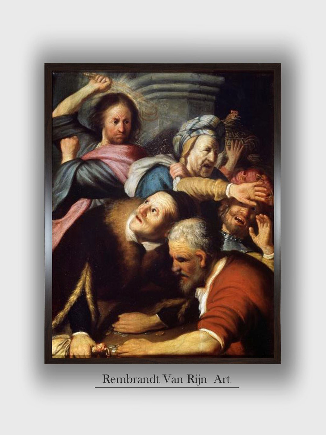 

The Art House Rembrandt Van Rijn Wall Art, Black
