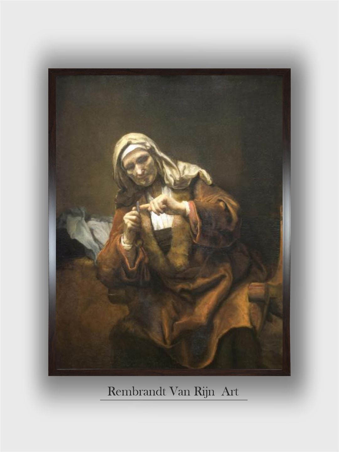

The Art House Brown & White Canvas Painting Wall Art
