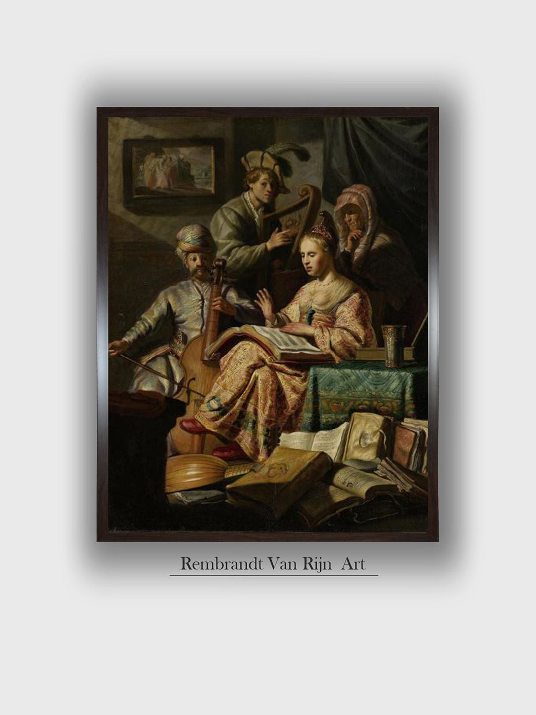 

The Art House Black & Green Canvas Painting Wall Art