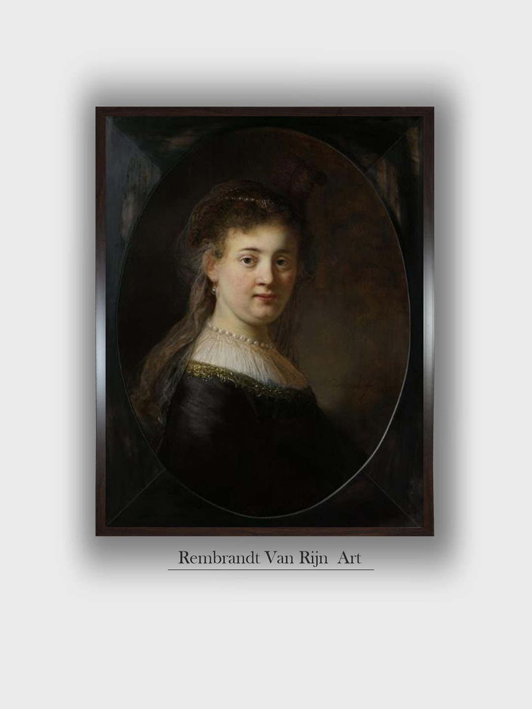 

The Art House Rembrandt Van Rijn Wall Art, Black