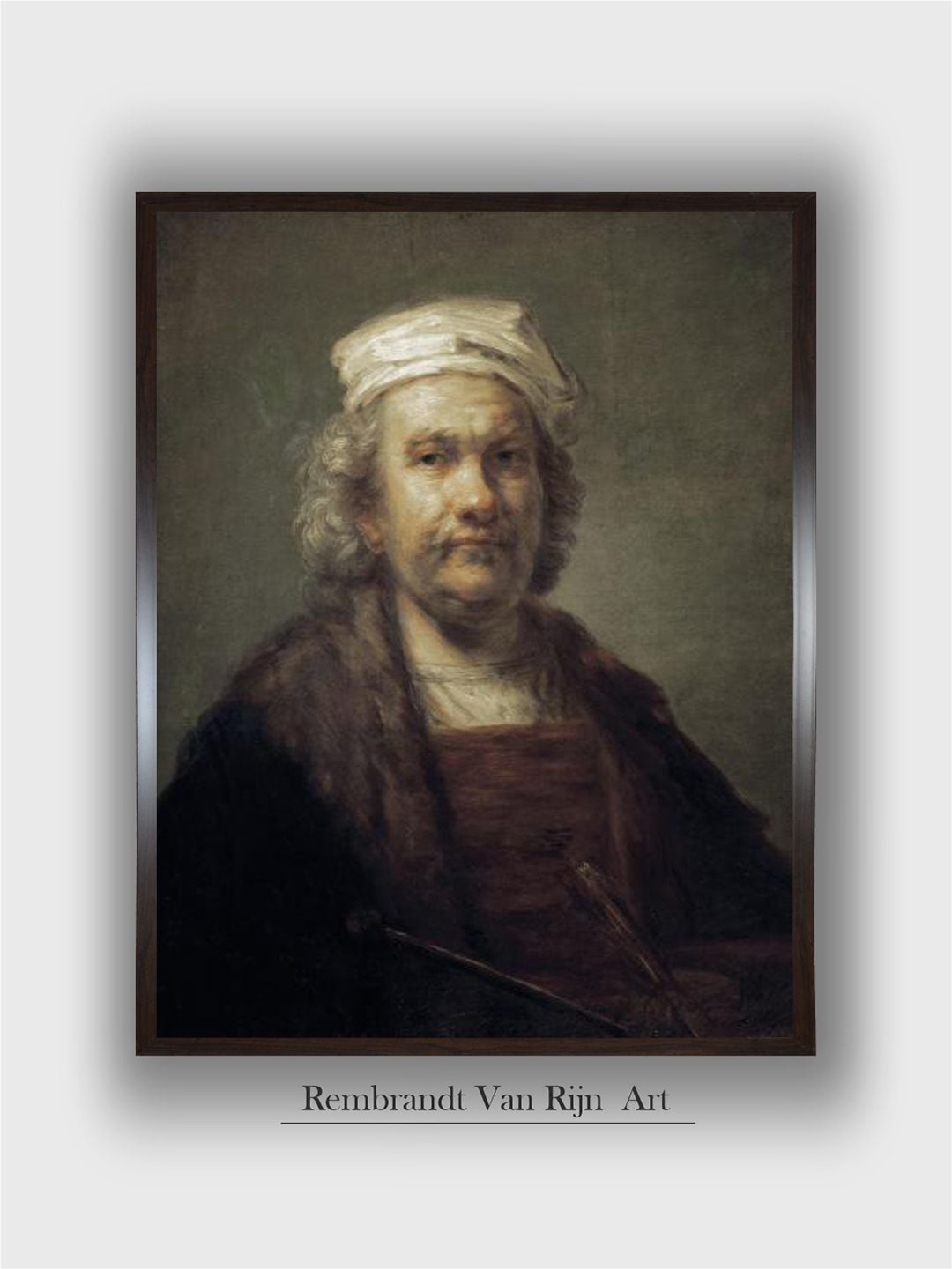 

The Art House Black & Brown Canvas Panting Wall Art