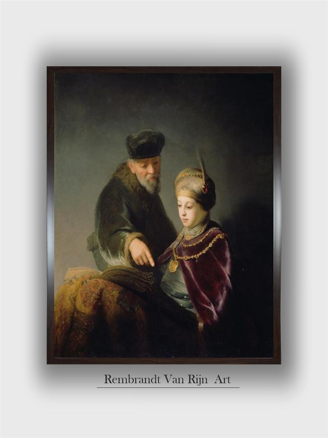 

The Art House Balck & Brown Canvas Painting Wall Art, Black