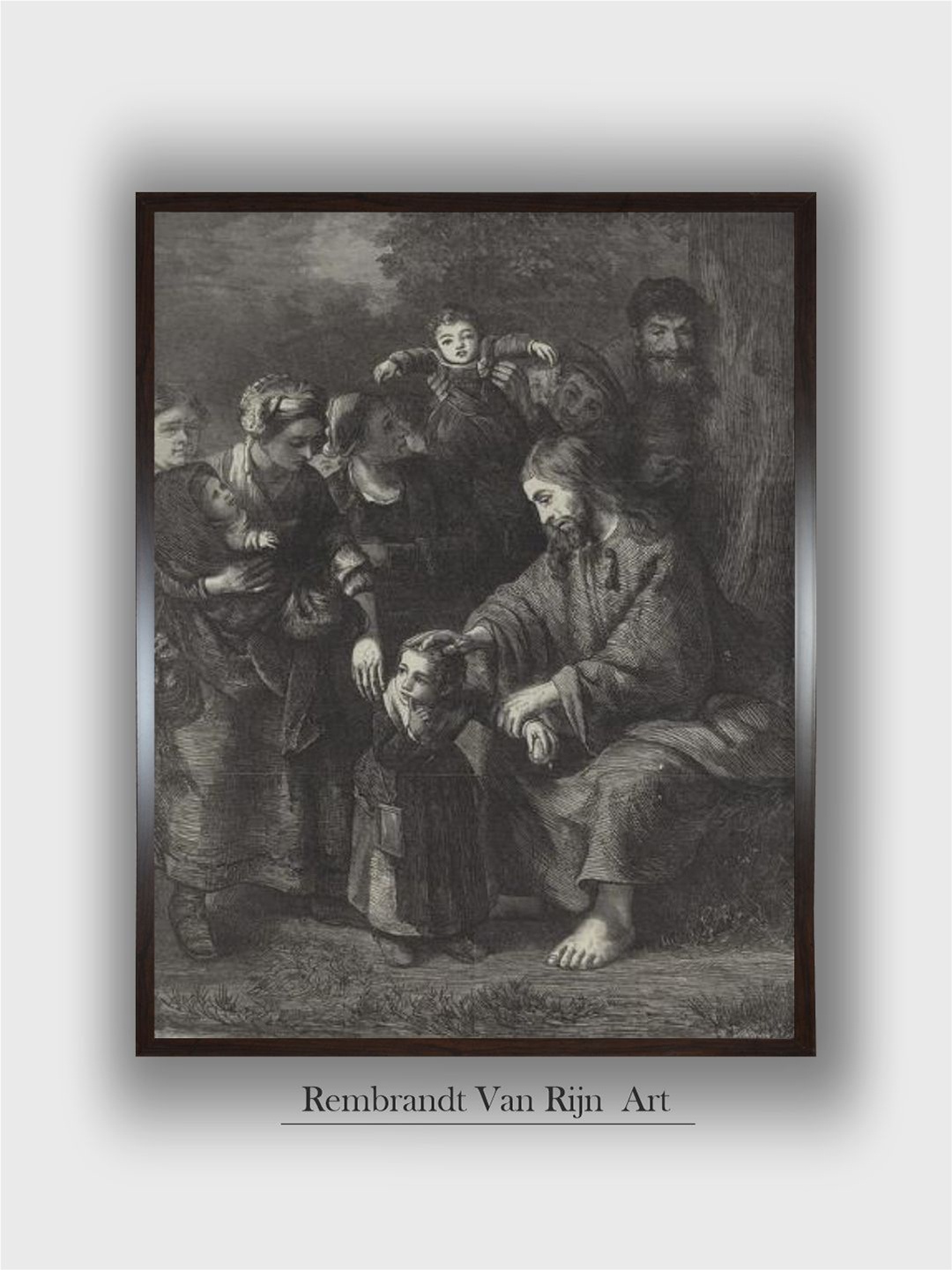 

The Art House Black Wooden Painting Wall Art