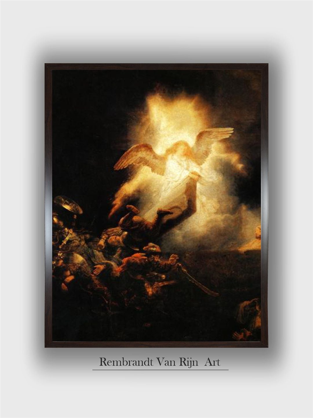 

The Art House Black & Yellow Resurrection Wooden Framed Wall Paintings