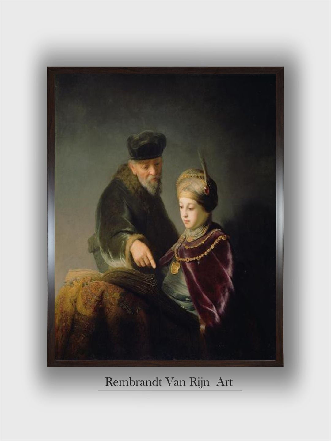 

The Art House Rembrandt Van Rijn Painting Wall Art, Brown