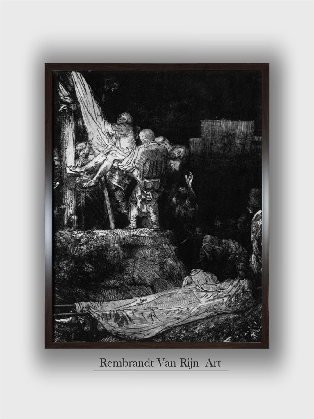 

The Art House Black & White Wooden Painting Wall Art