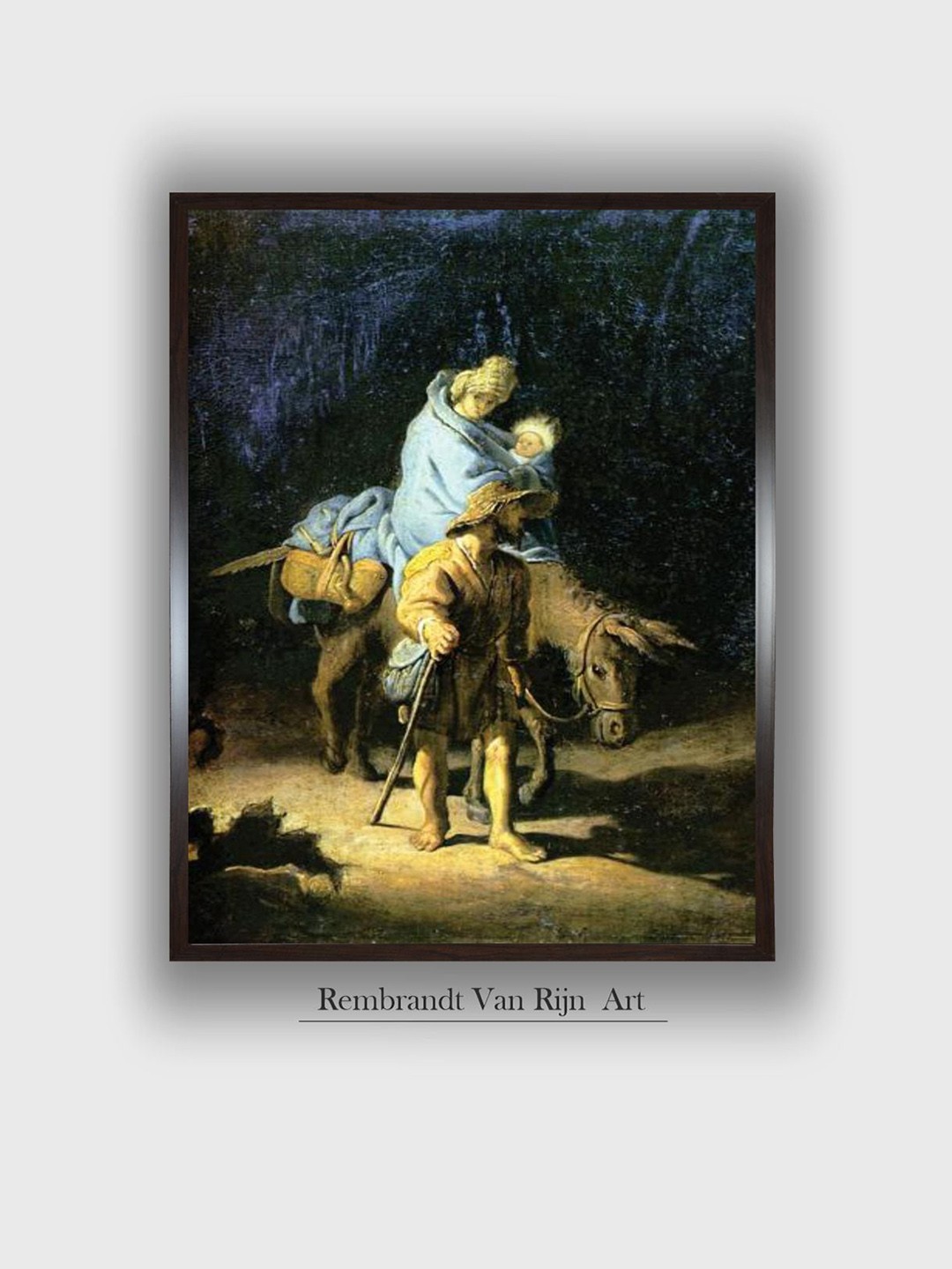 

The Art House Black Paintings Wall Art, Blue