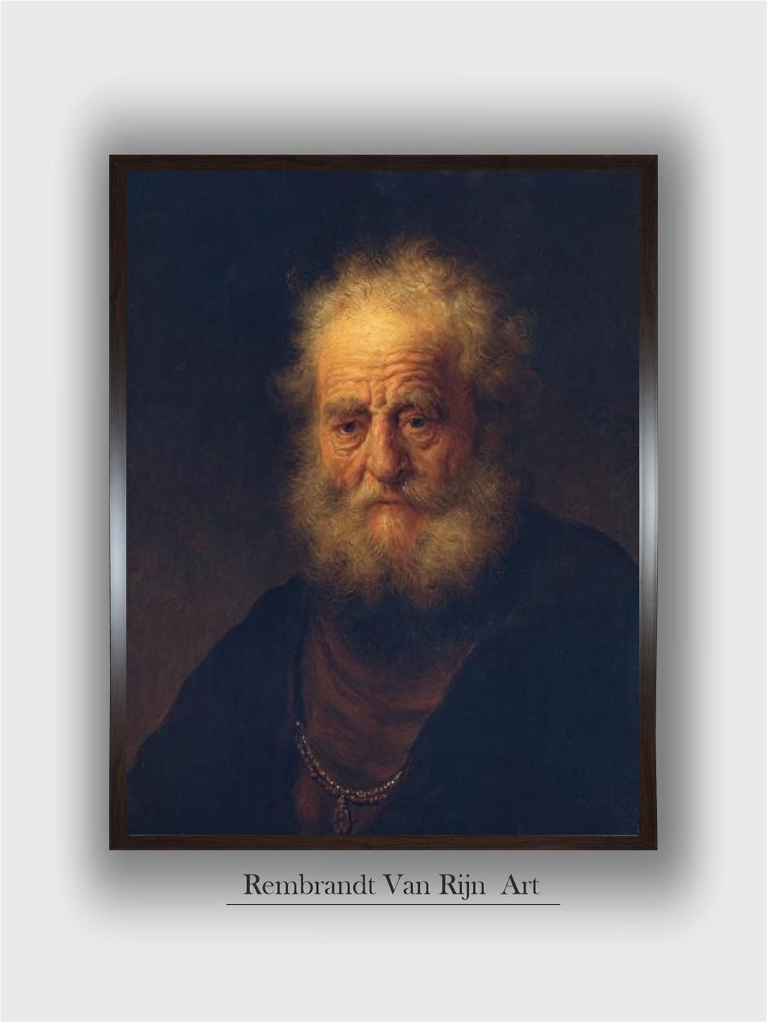 

The Art House Black Portrait of Study to the Painting & Quote by Rembrandt Van Rijn