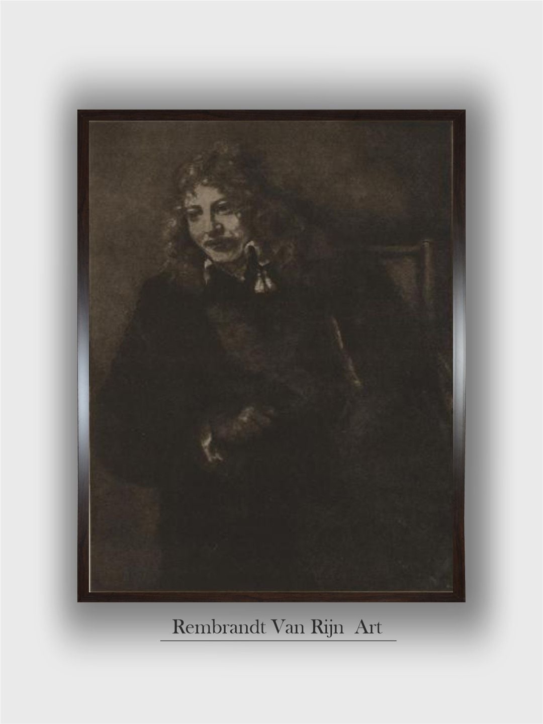 

The Art House Nicolaus Bruyningh By Rembrandt Van Rijn Wood Wall Art Painting, Brown